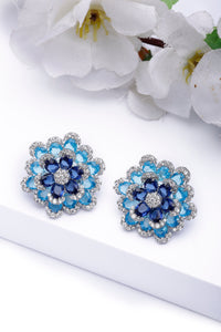 Floral Layered Stud Earrings