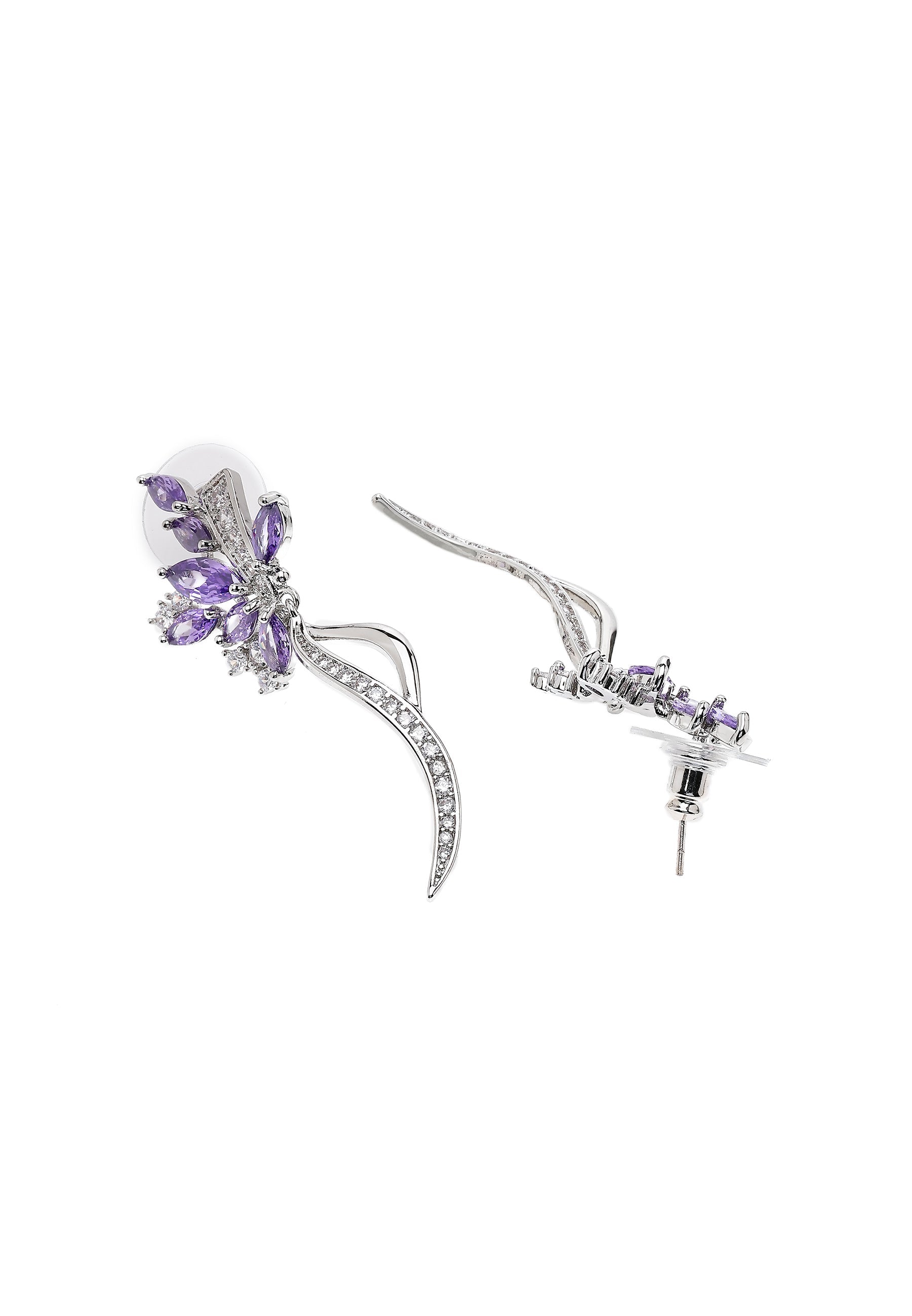 Beautiful Floral Stem Earrings