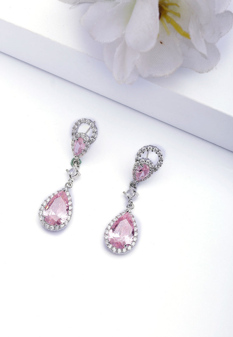 Boucles d'oreilles intemporelles en forme de goutte de pluie