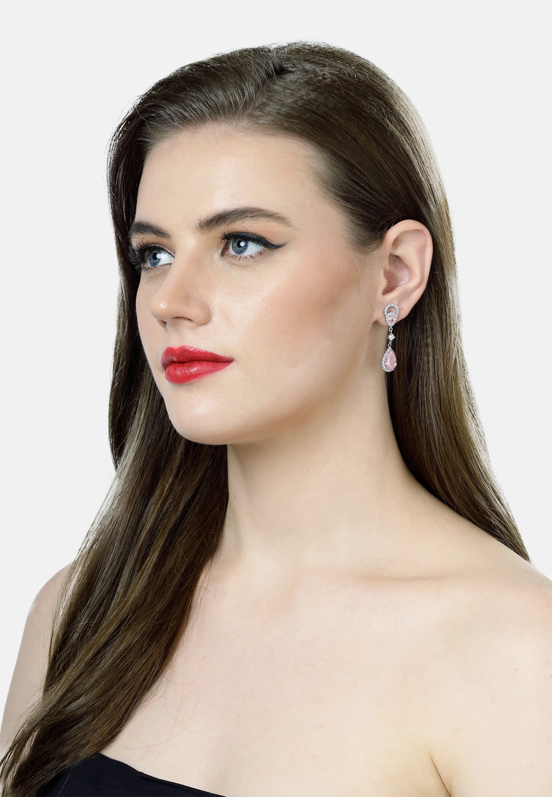 Boucles d'oreilles intemporelles en forme de goutte de pluie