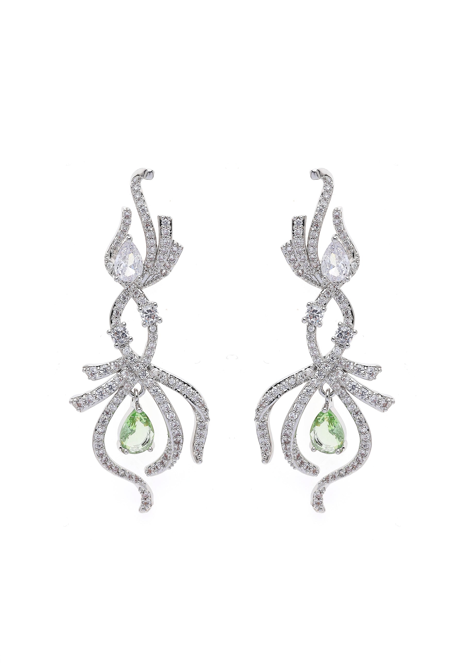 Boucles d'oreilles infinies en forme de poire