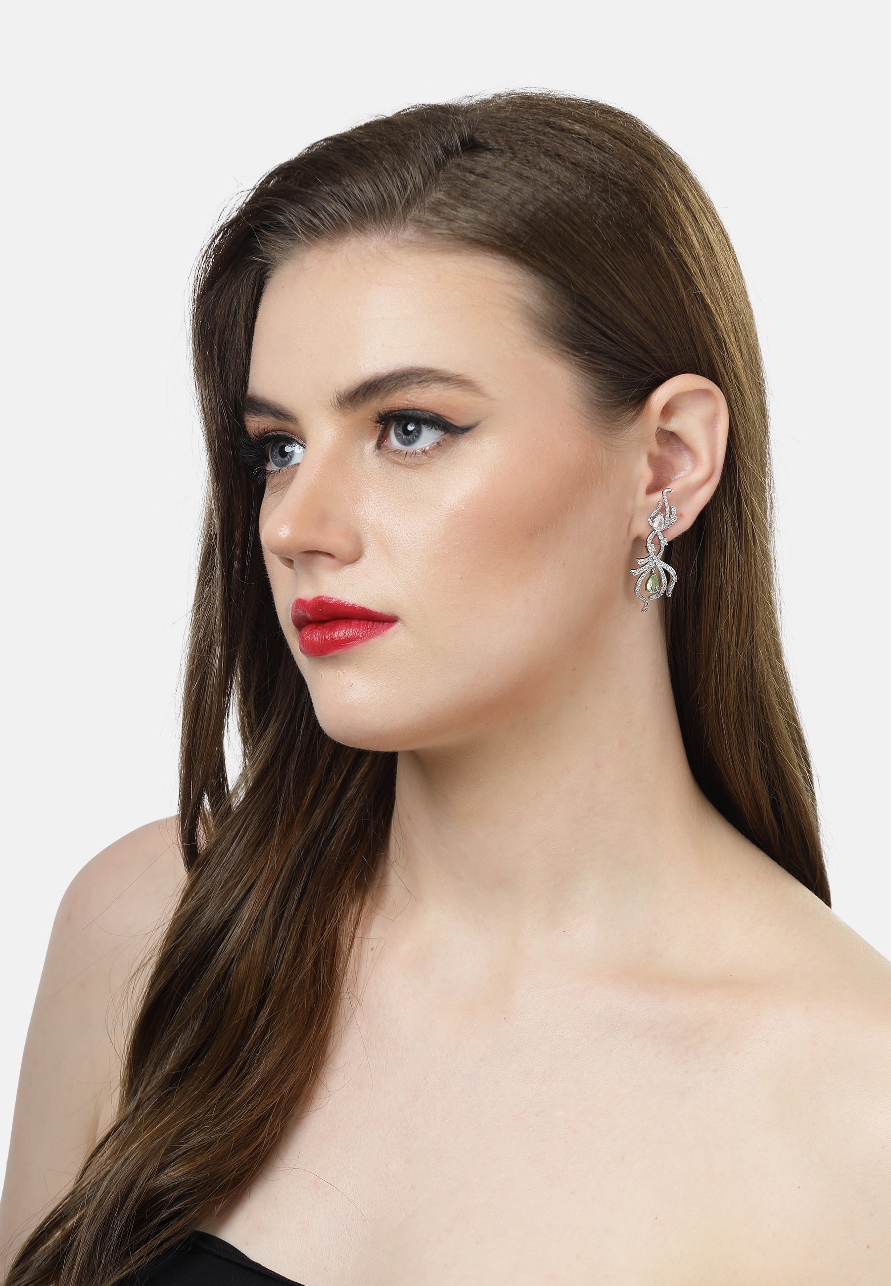 Boucles d'oreilles infinies en forme de poire