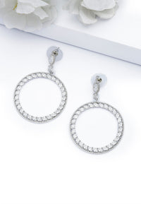 Boucles d'oreilles créoles pendantes éblouissantes