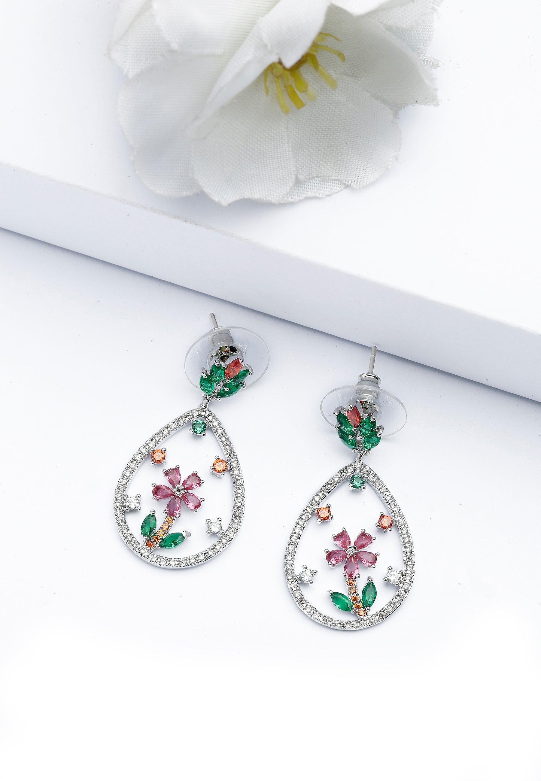 Floral Drop Earrings