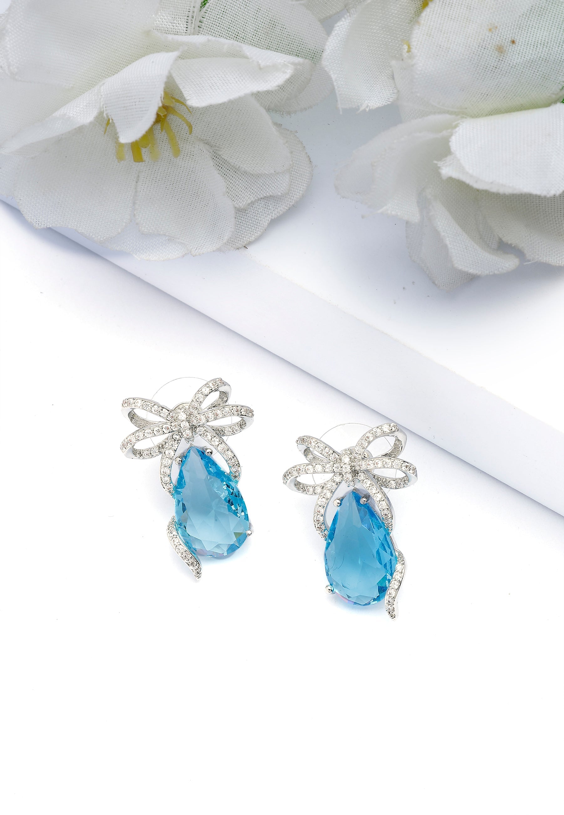 Charming Light Blue Drop Earrings