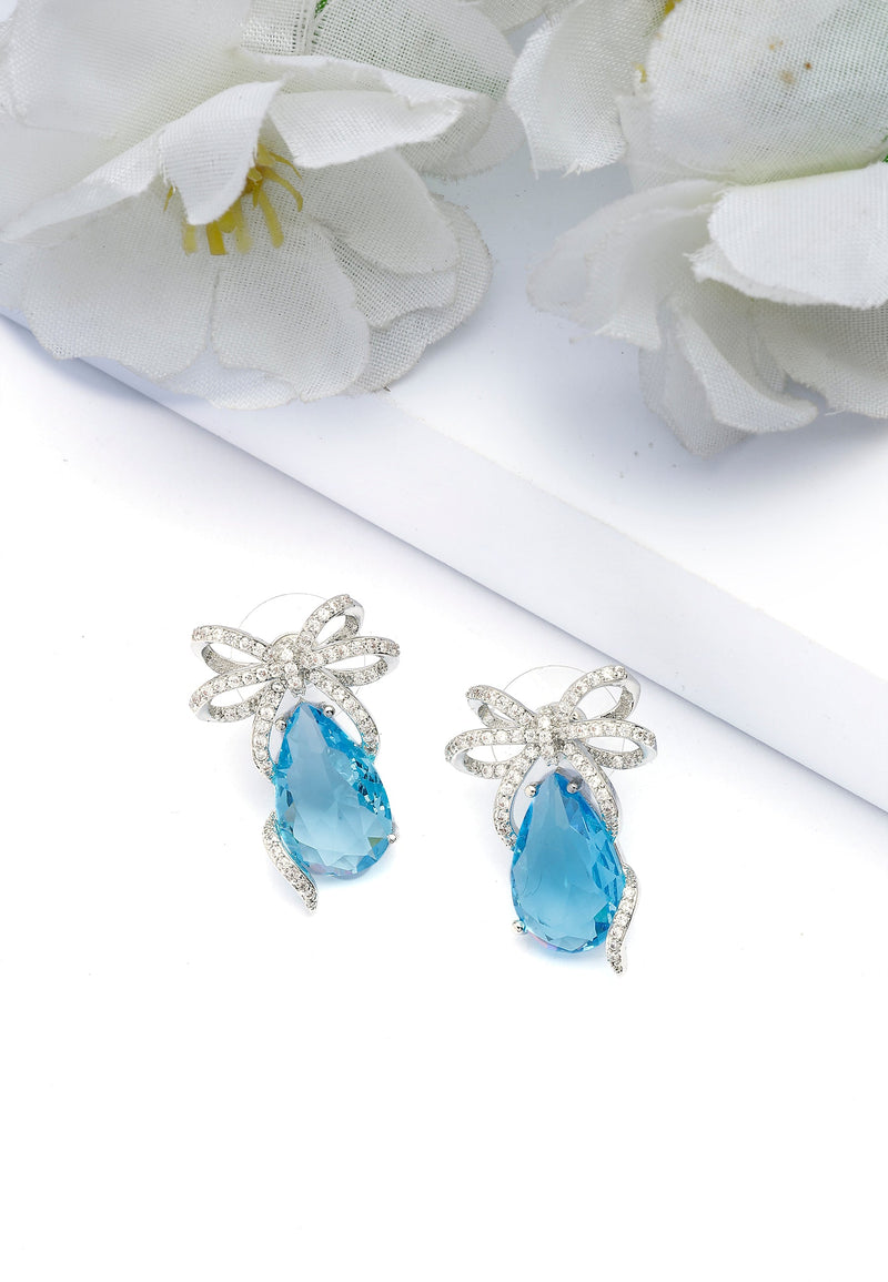 Charming Light Blue Drop Earrings