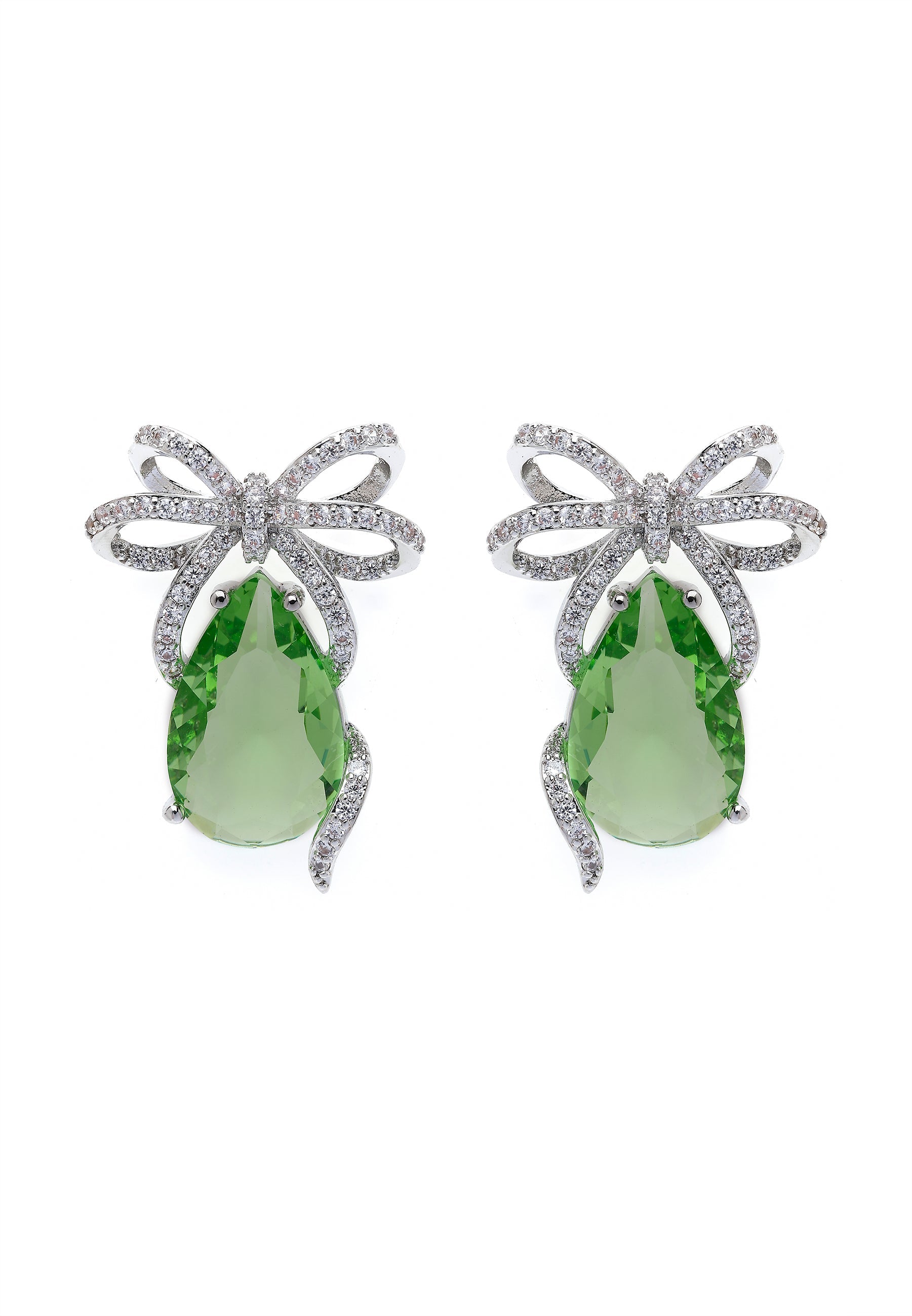 Charming Green Drop Earrings