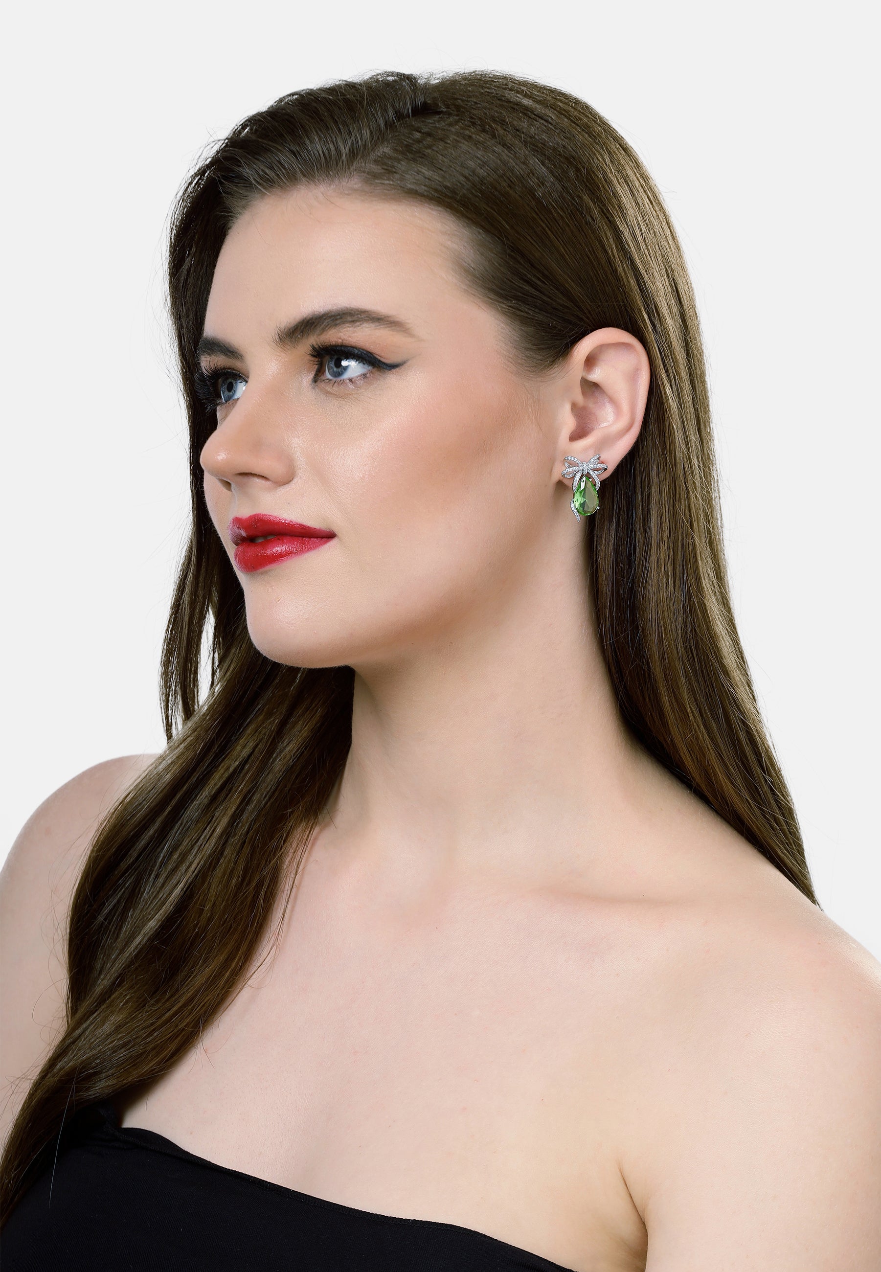 Charming Green Drop Earrings