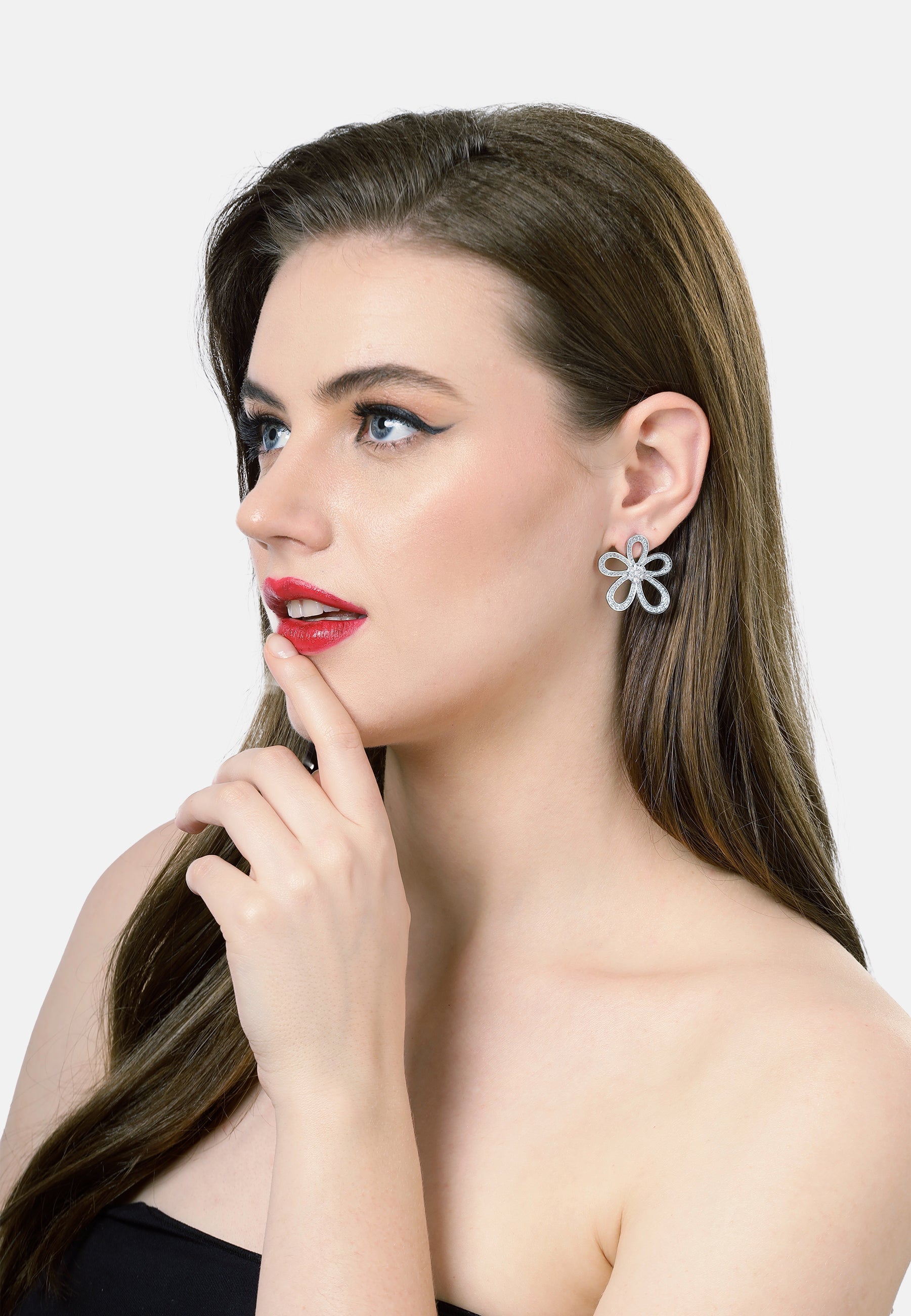 Hollow Floral Earrings