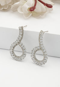 Boucles d'oreilles poussière de diamant