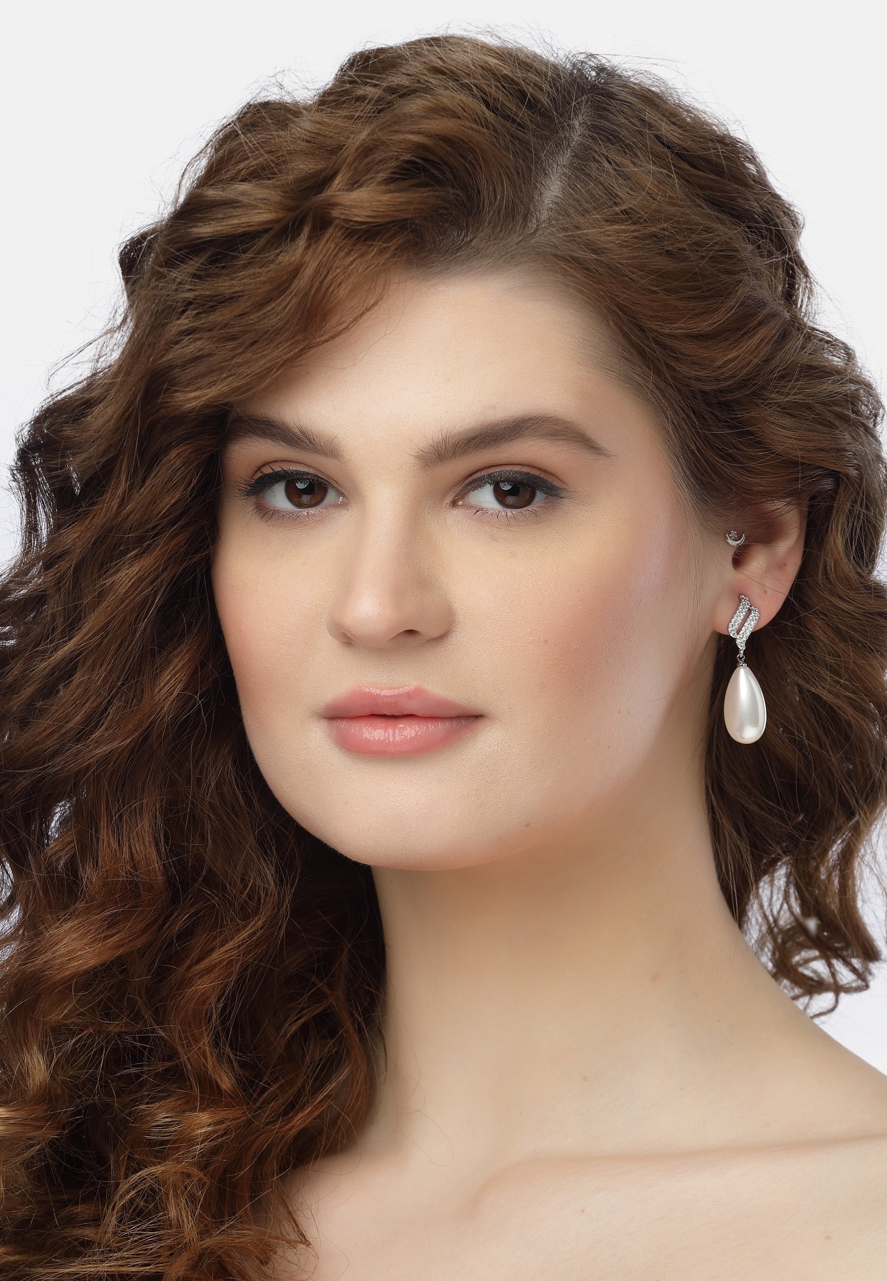 Timeless Pearl shaped Drop Earrings