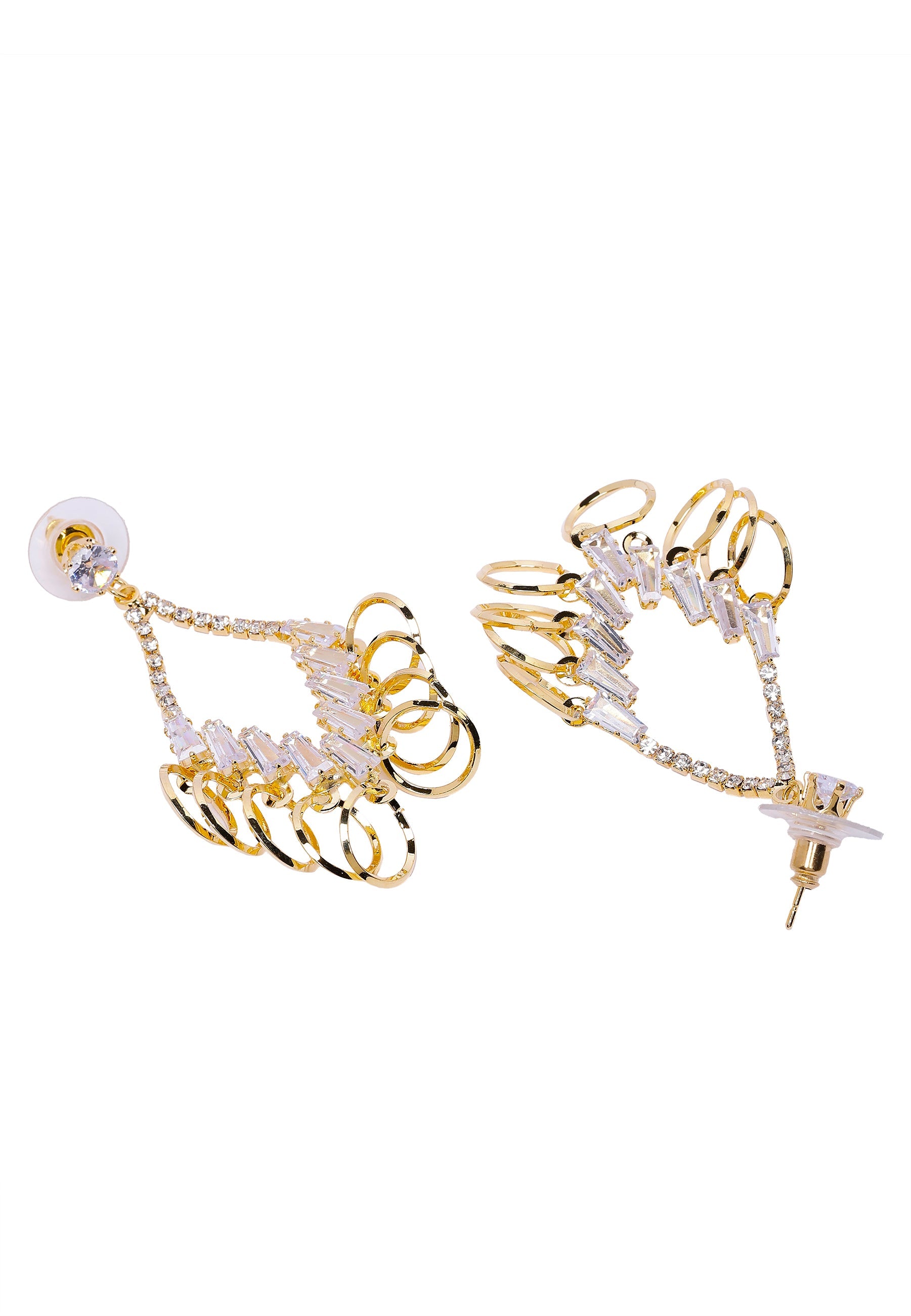 Shimmering Circles Chandelier Earrings