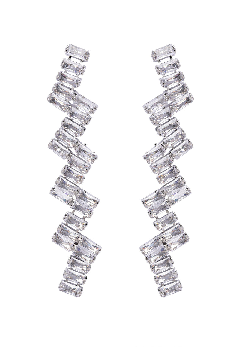 Boucles d'oreilles élégantes en zigzag