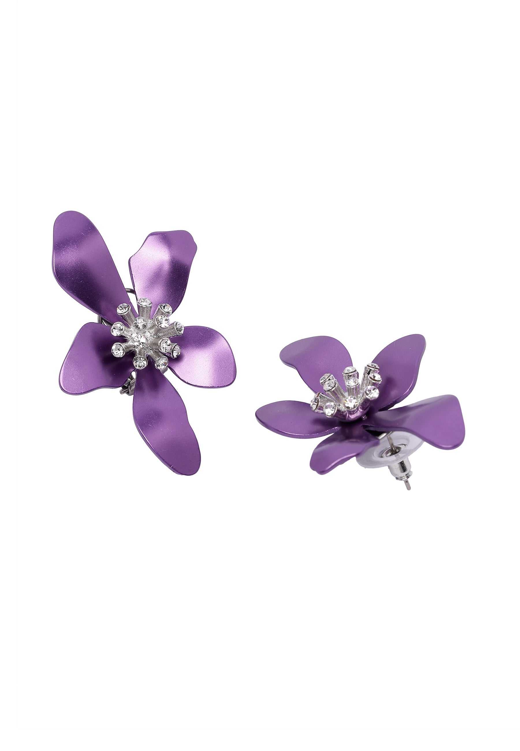 Boucles d'oreilles à clous florales