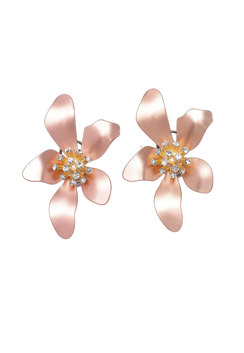 Boucles d'oreilles à clous florales