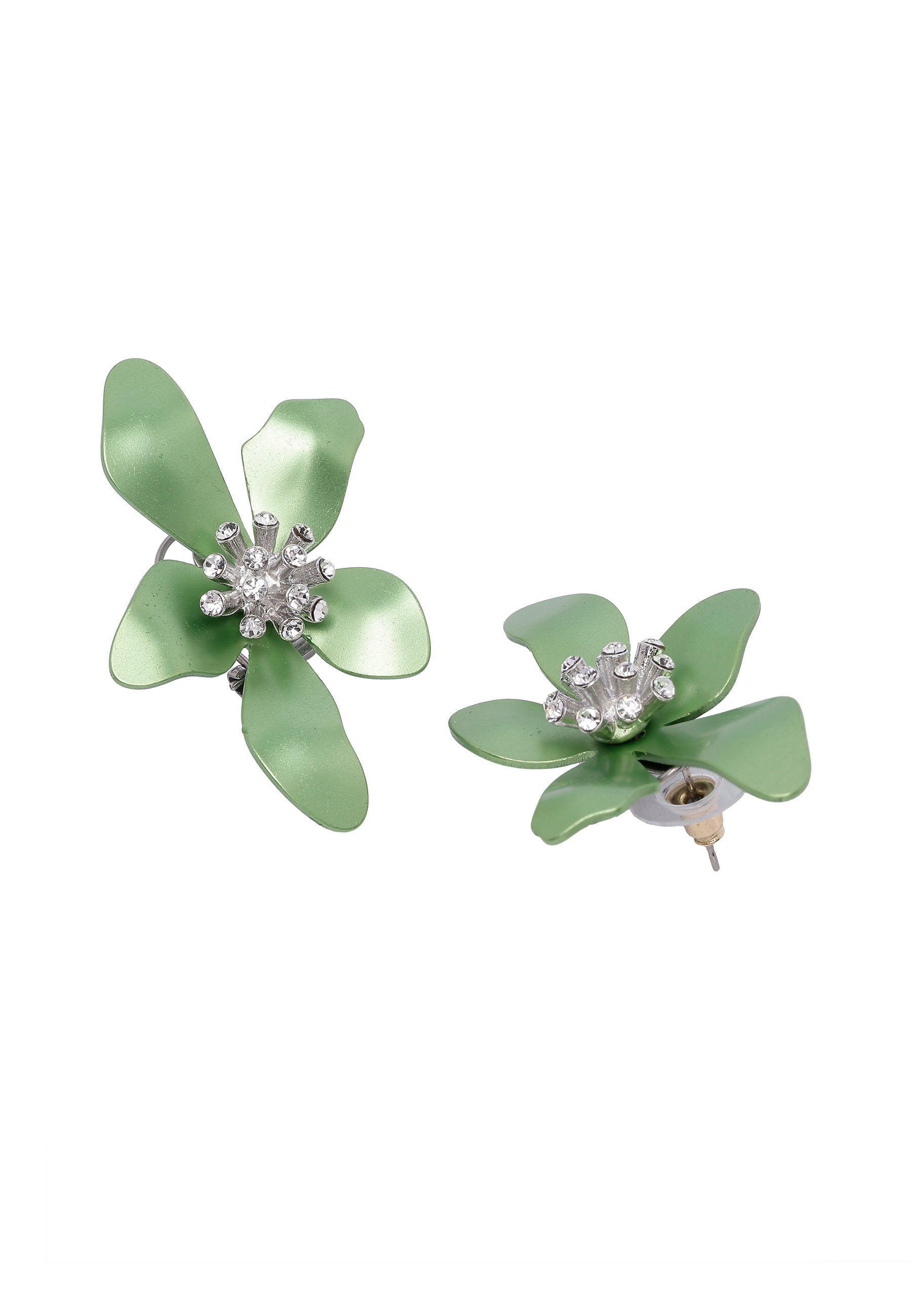 Boucles d'oreilles à clous florales