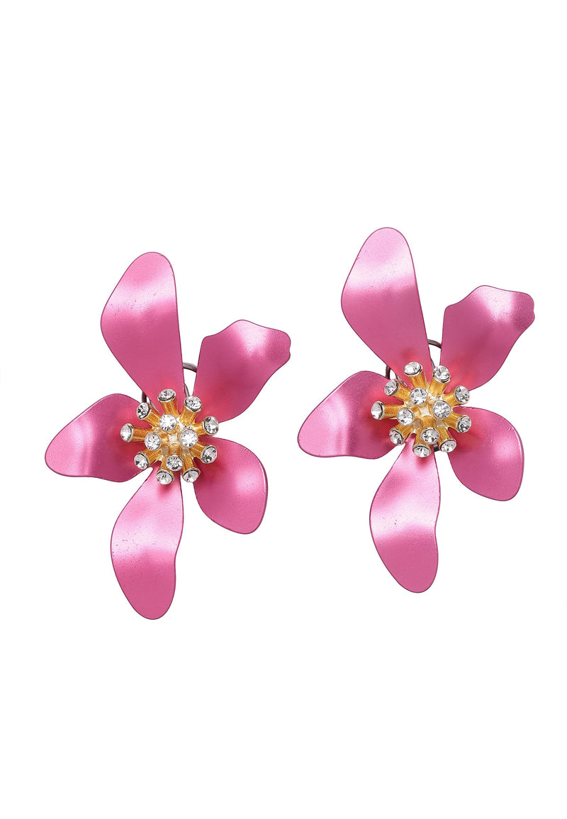 Boucles d'oreilles à clous florales