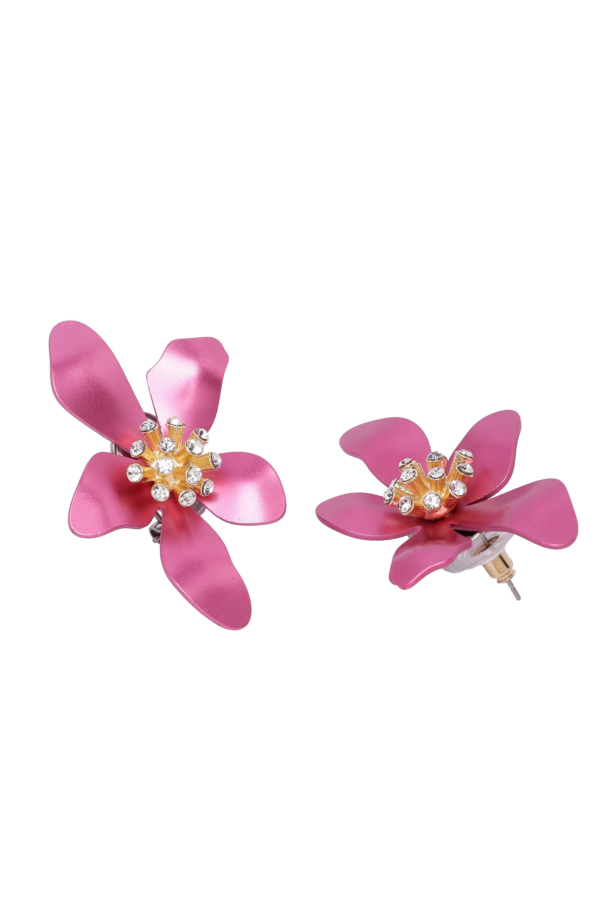 Boucles d'oreilles à clous florales