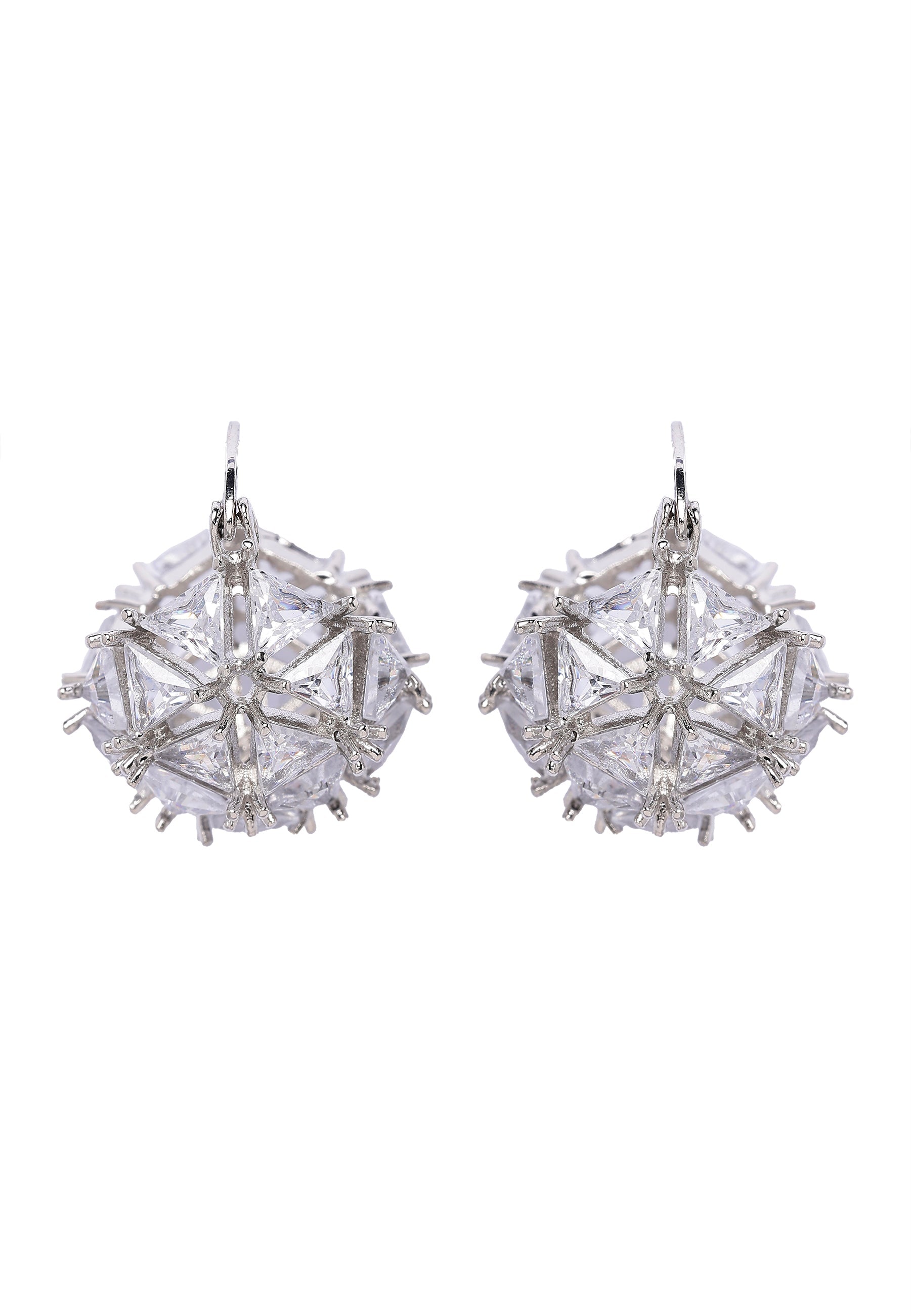 Boucles d'oreilles pendantes en grappe d'étoiles