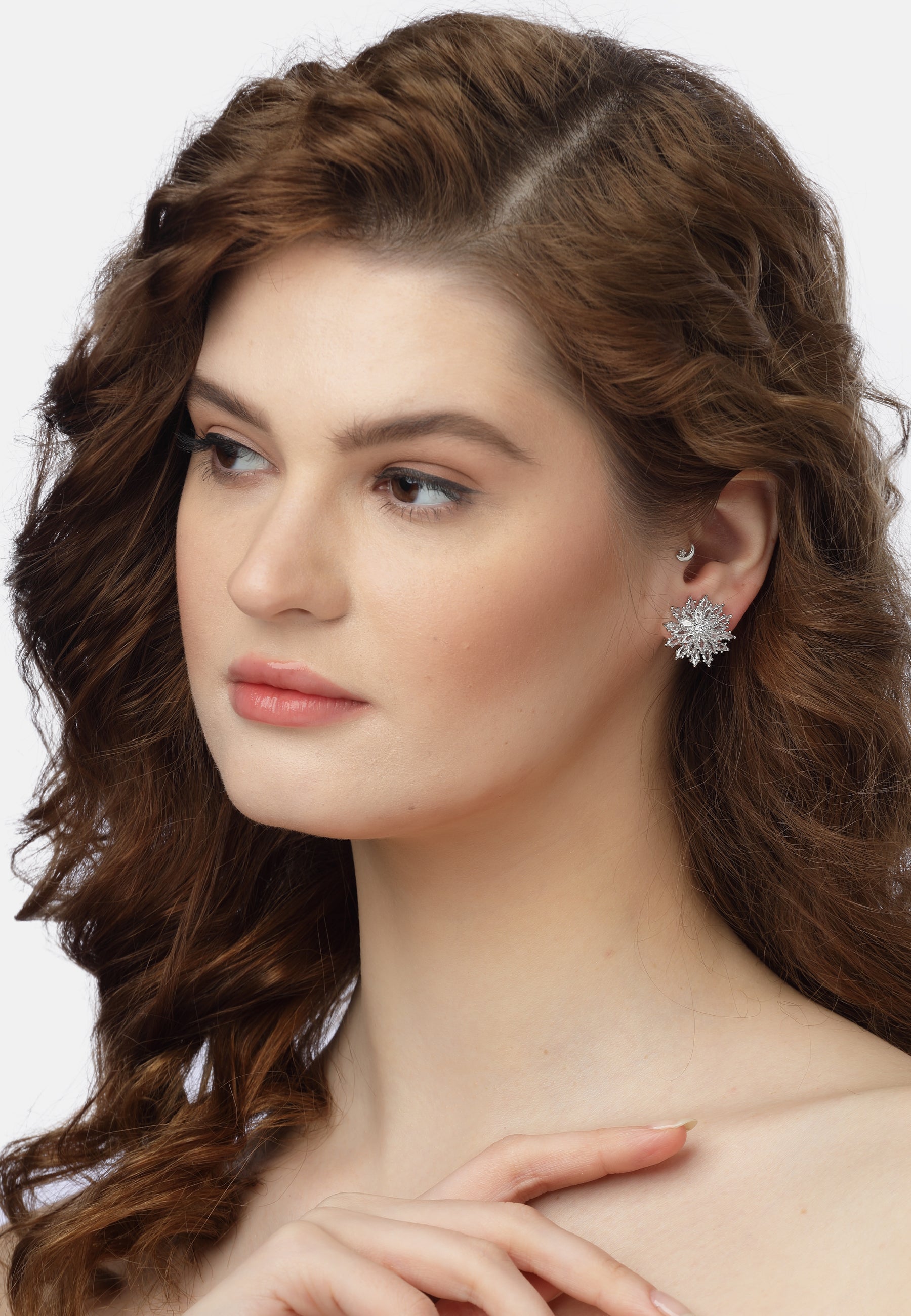 Snowflake Stud Earrings