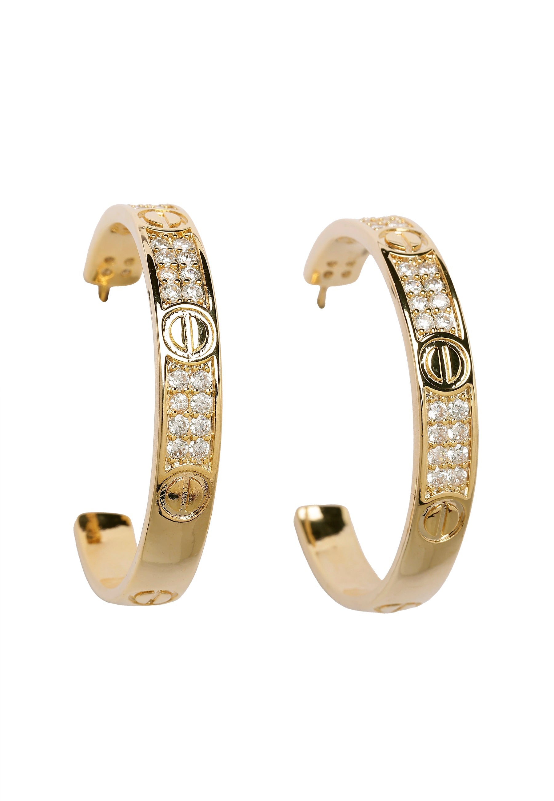 Timeless Sparkling Hoop Earrings