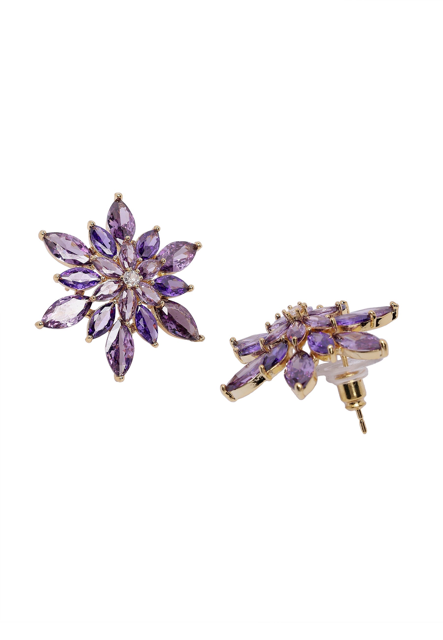 Amethyst Blooming Earrings