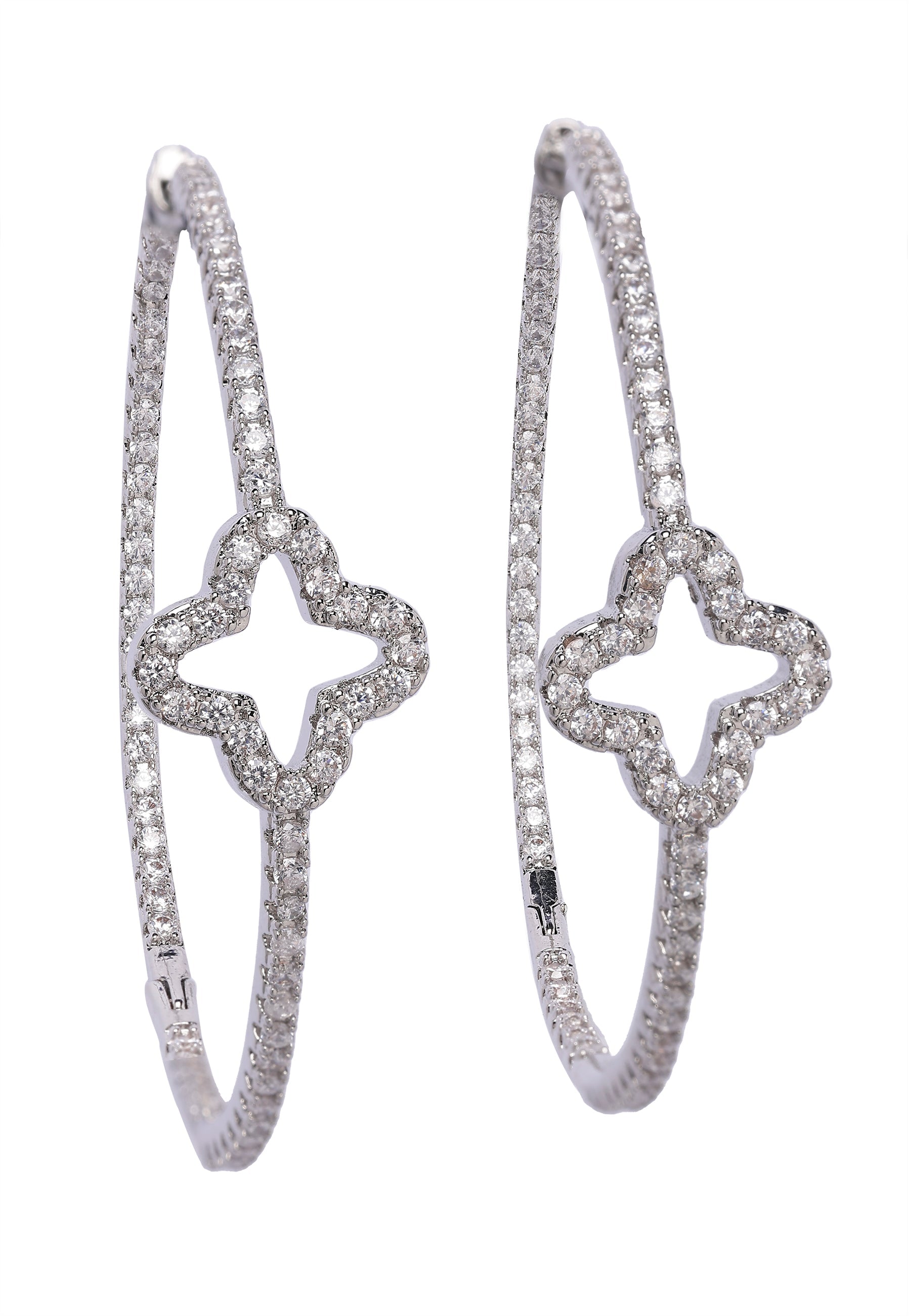 Clover Hoop Earrings