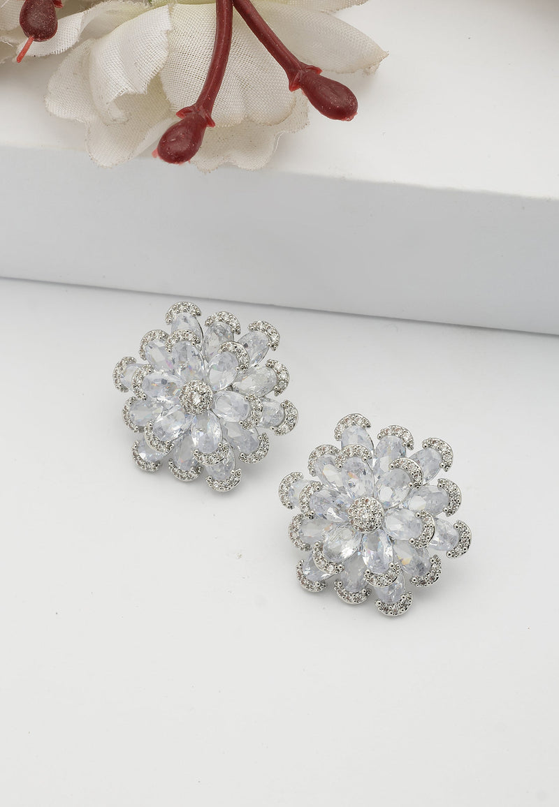 Boucles d'oreilles clous Icy Blooming