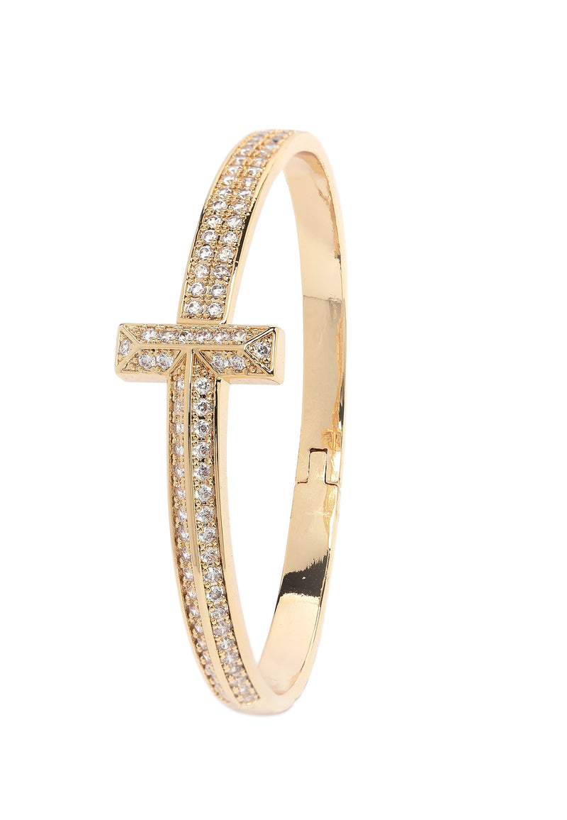 Bracelet à barre en T Golden Radiance