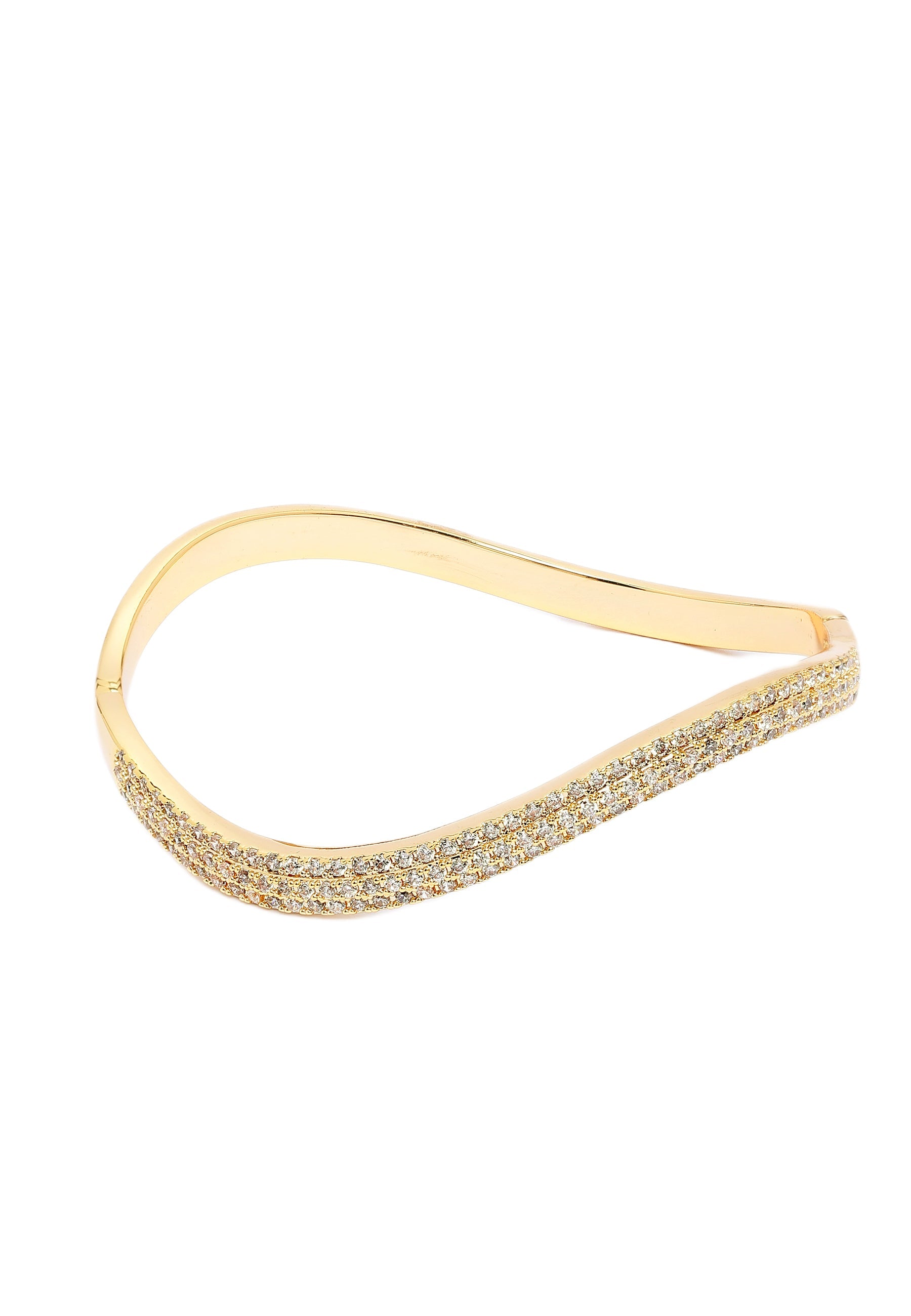 Golden Curved Bangle