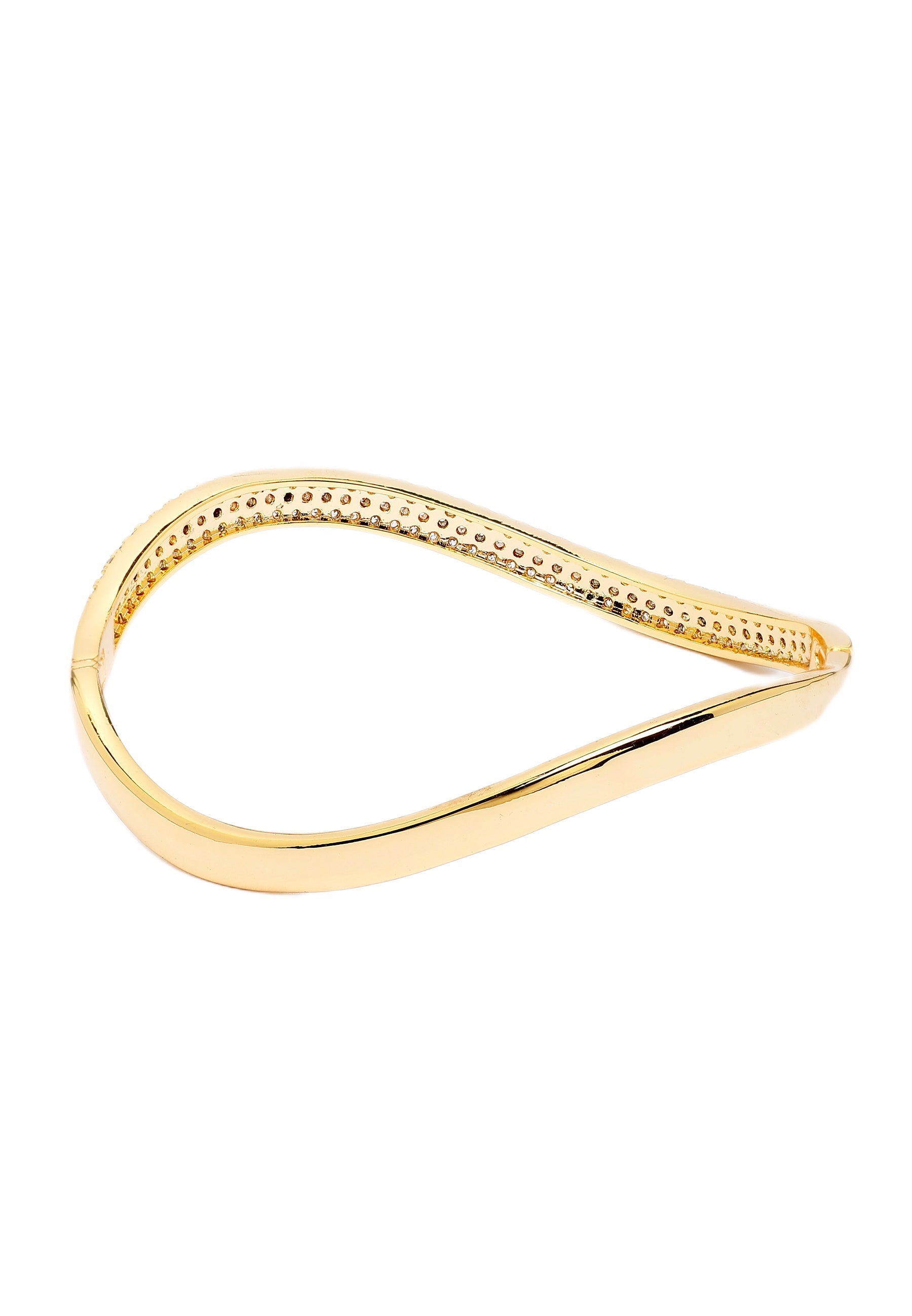 Golden Curved Bangle