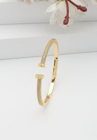 Bracelet doré étincelant