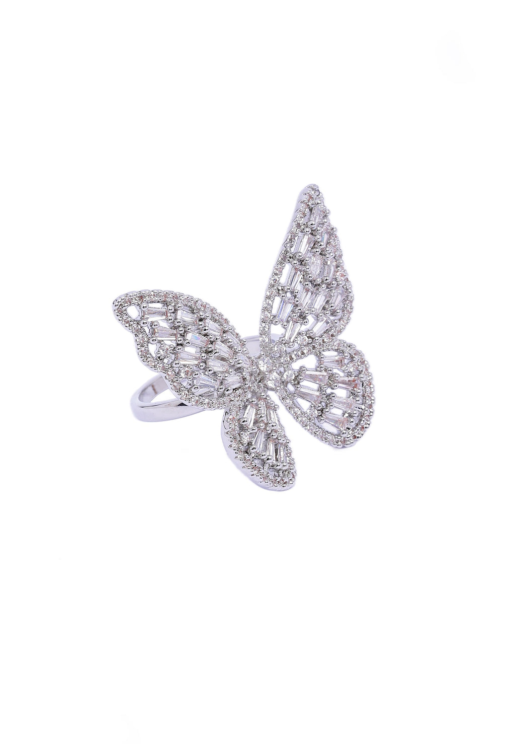 Bague Baguette Papillon Élégante
