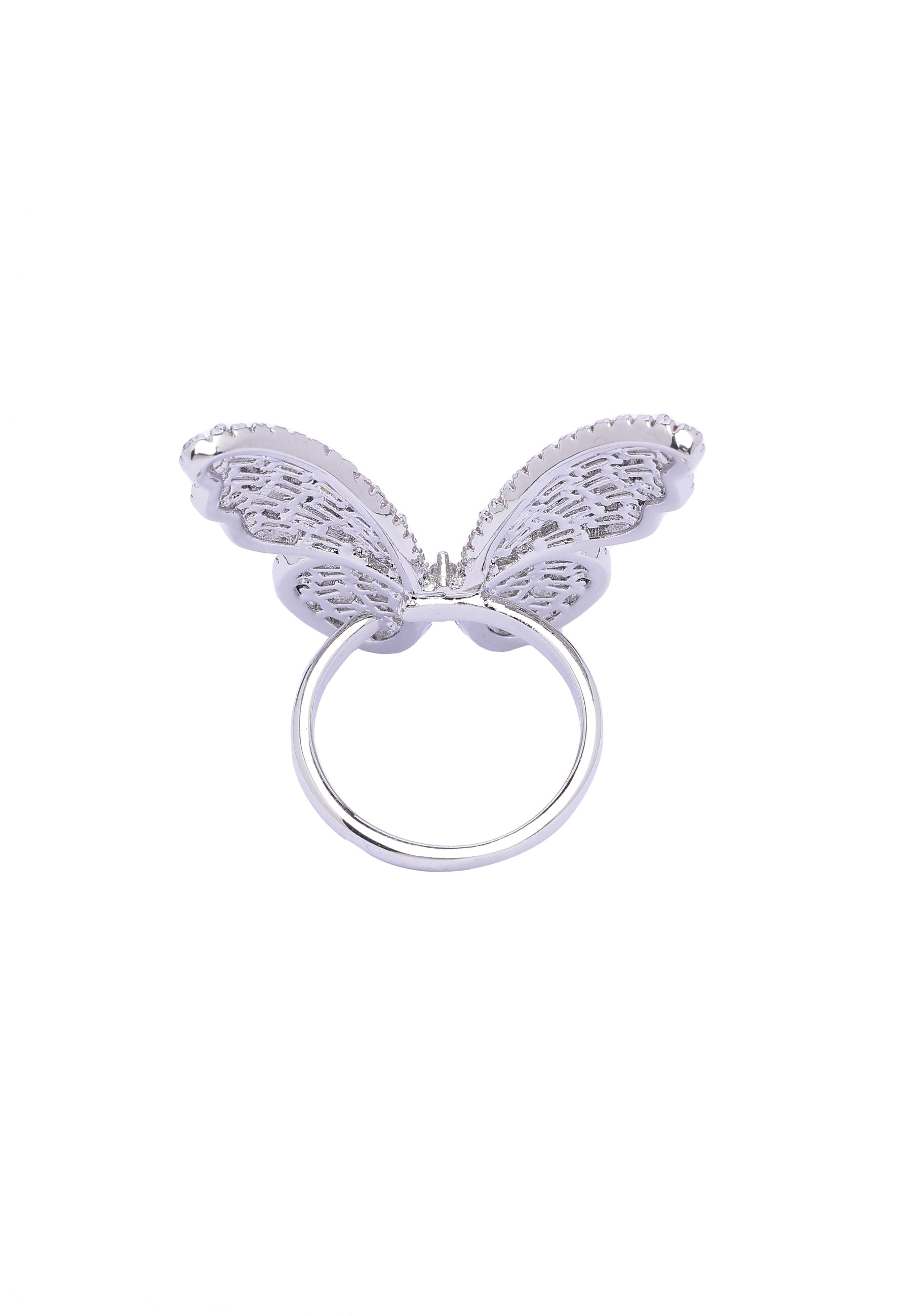 Bague Baguette Papillon Élégante