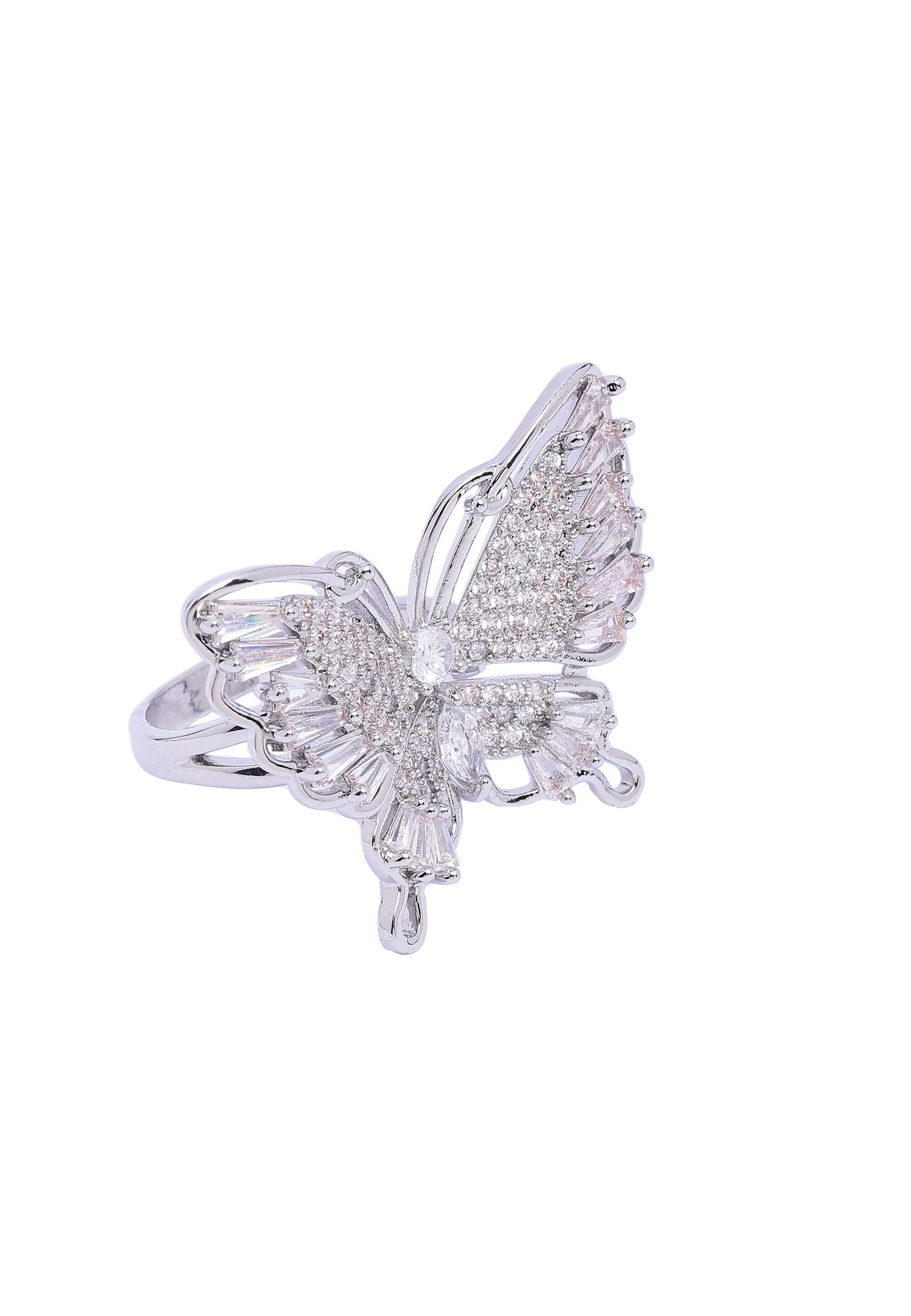 Anneau à ailes larges de papillon