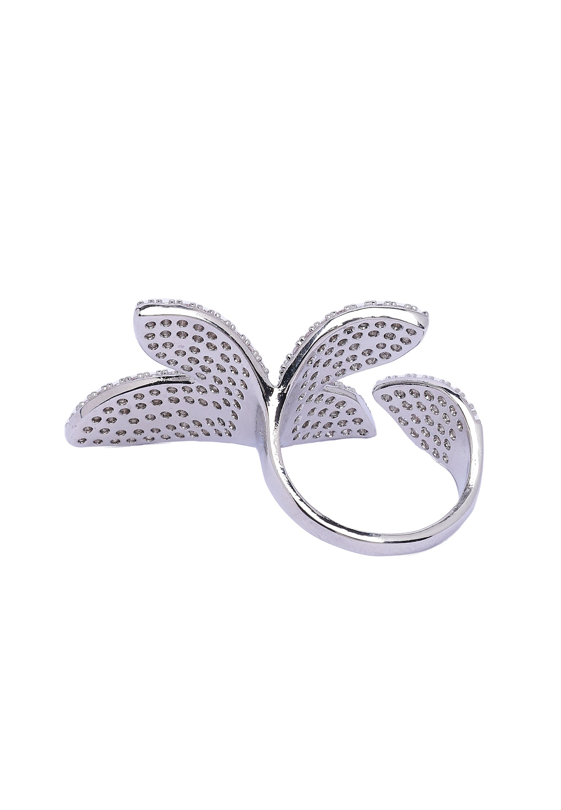 Bague papillon en argent