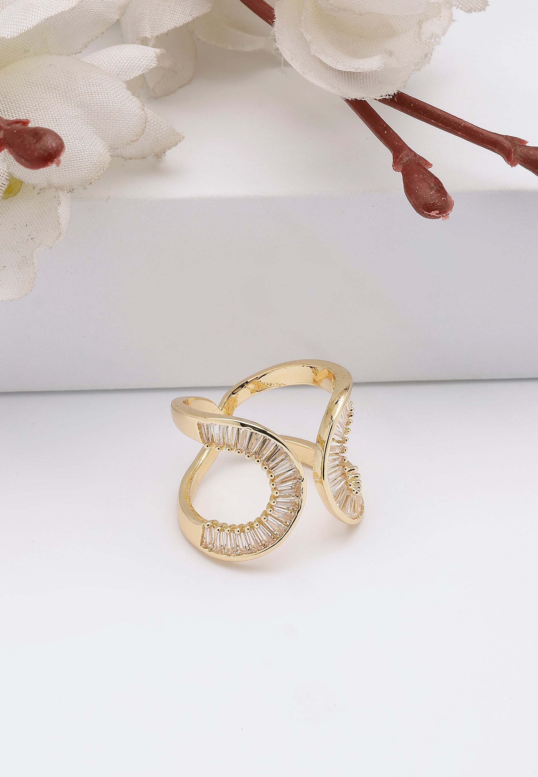 Bague Glamour Croissant d'Or