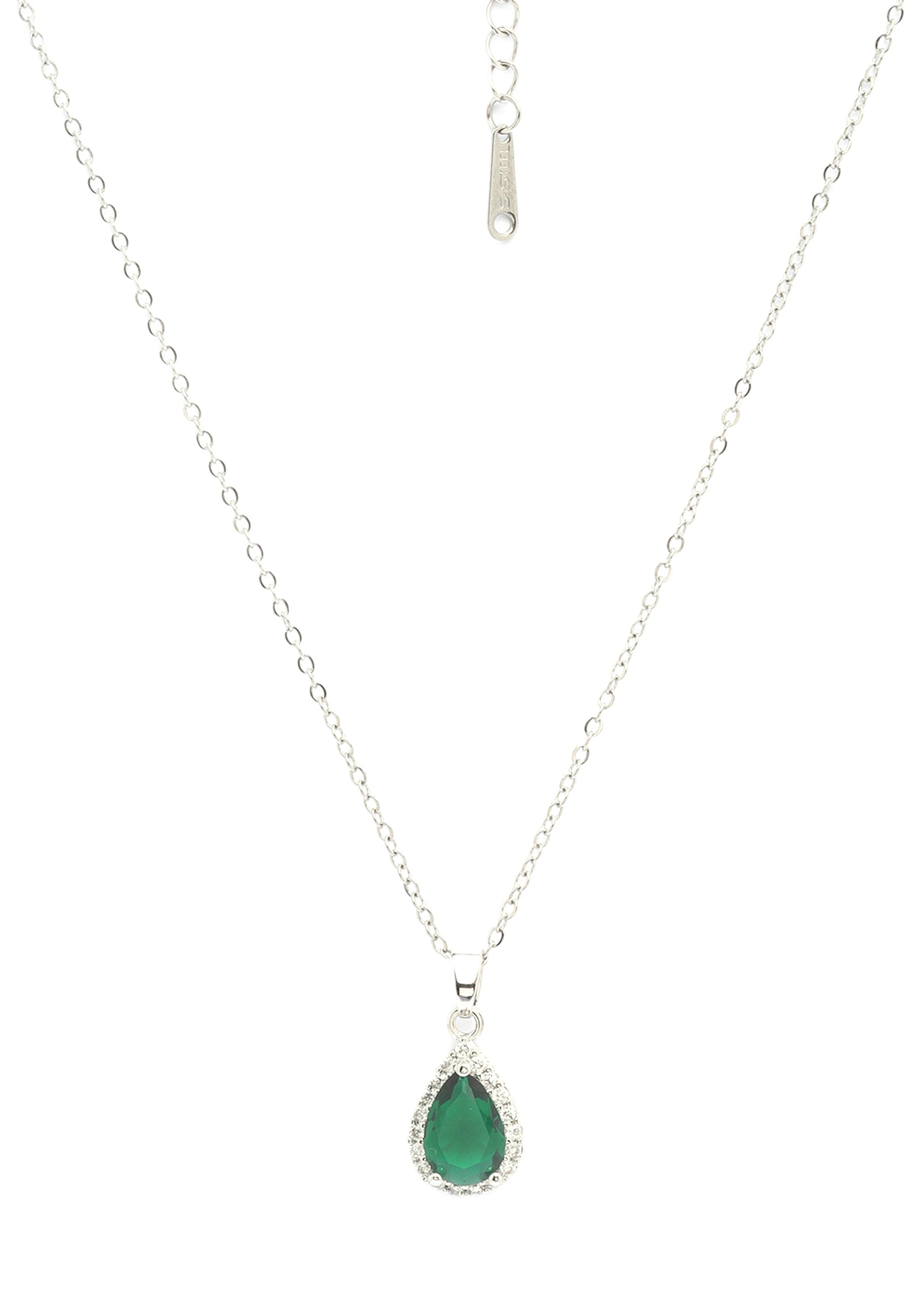 Emerald Teardrop Necklace
