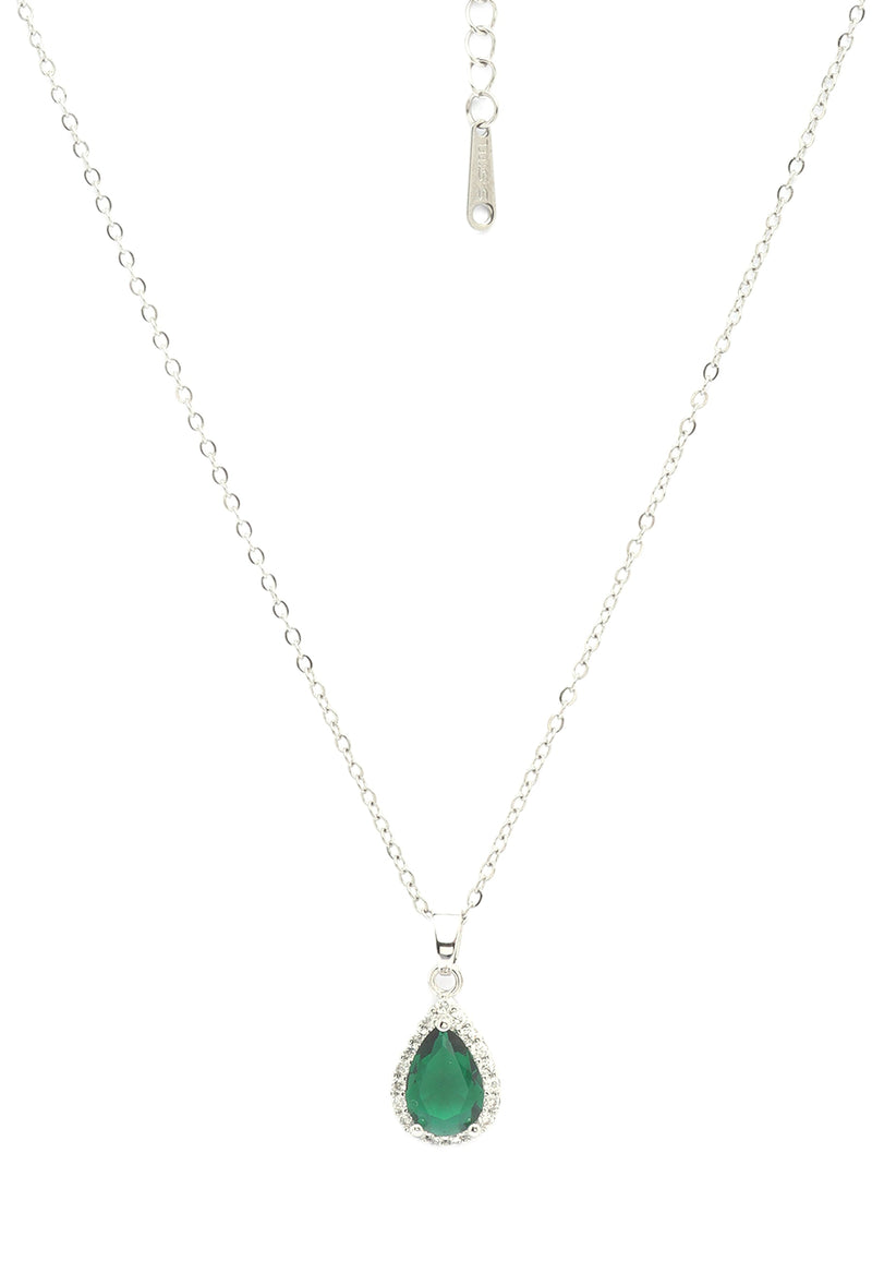 Emerald Teardrop Necklace