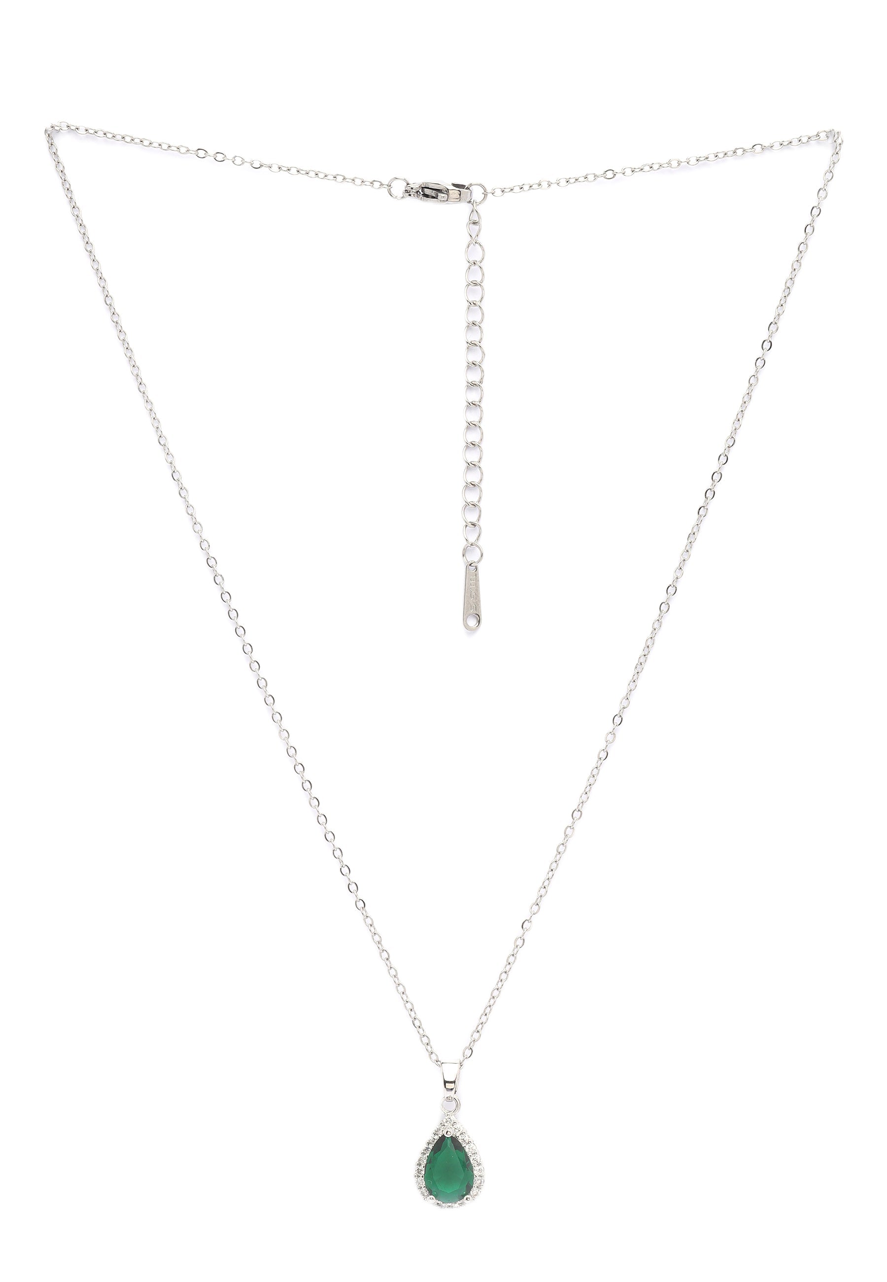 Emerald Teardrop Necklace