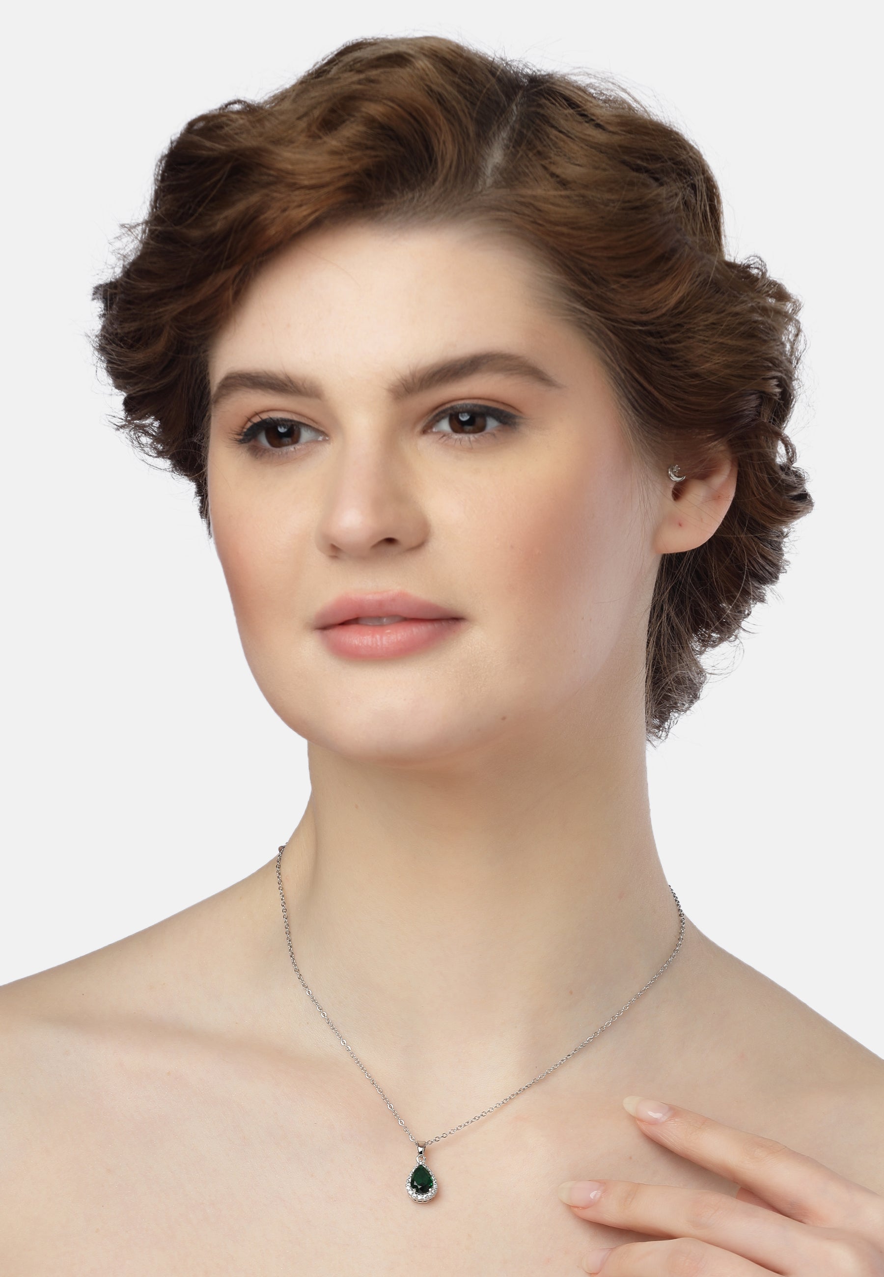 Emerald Teardrop Necklace