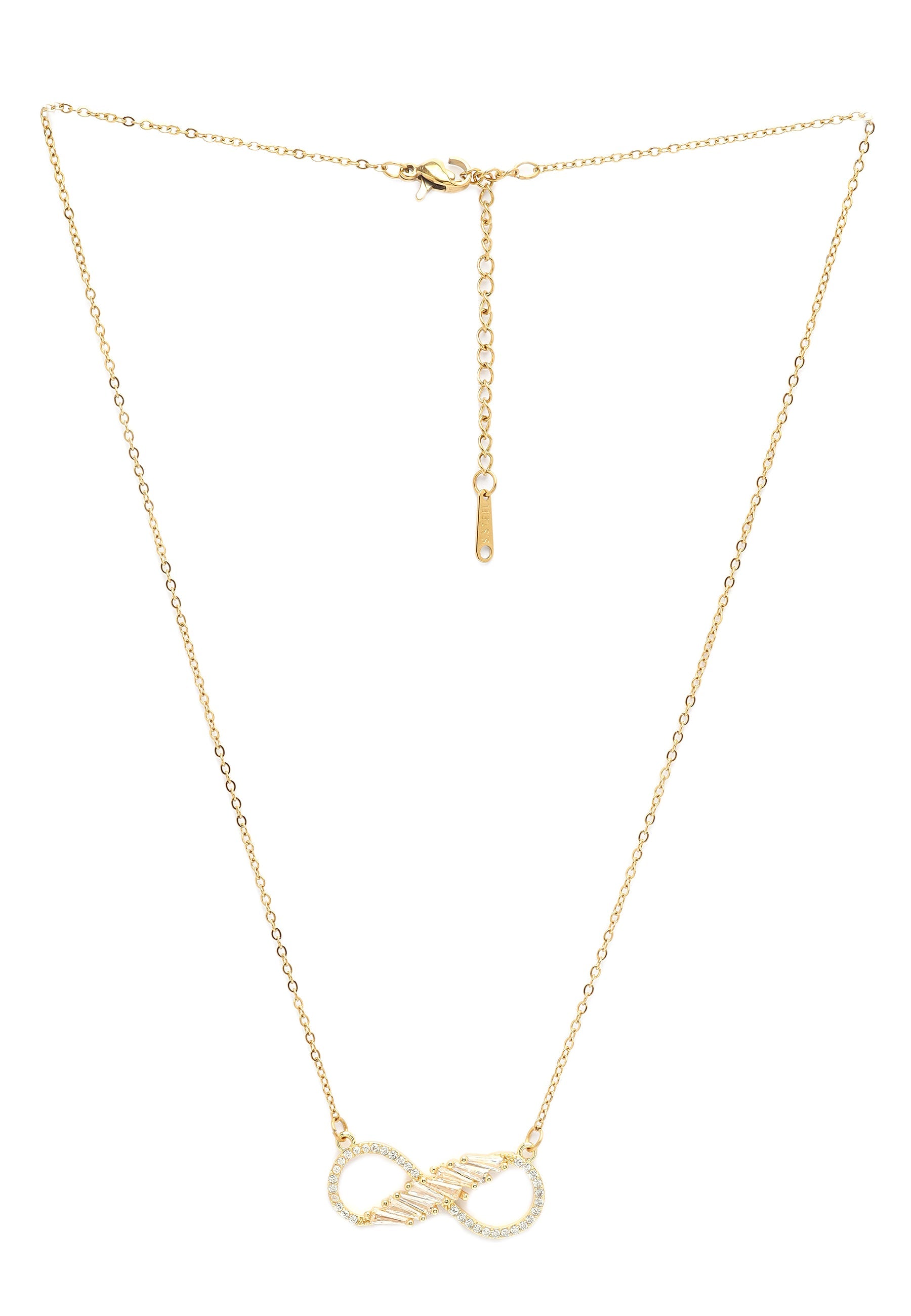 Golden Infinity Spark Necklace