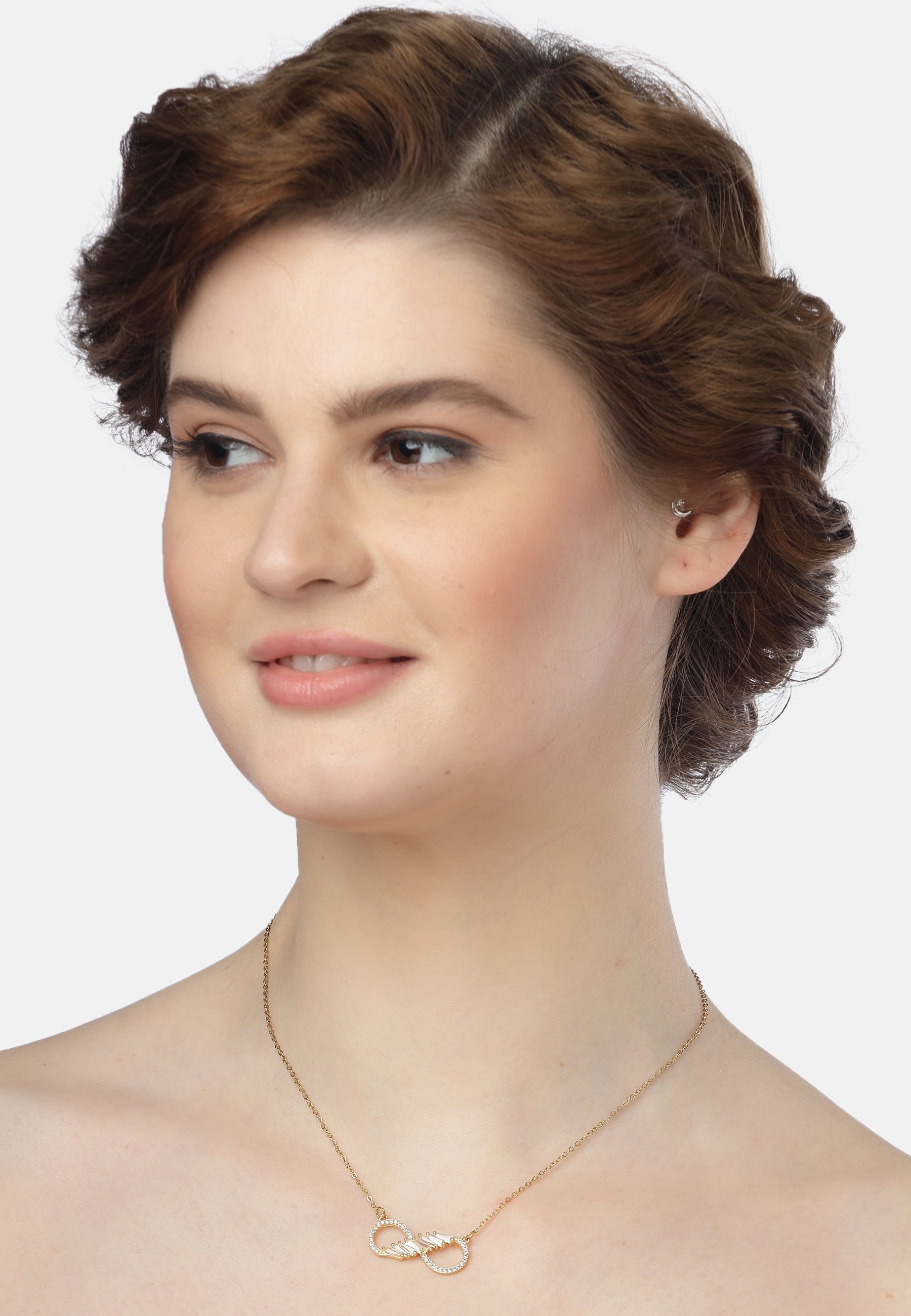 Golden Infinity Spark Necklace