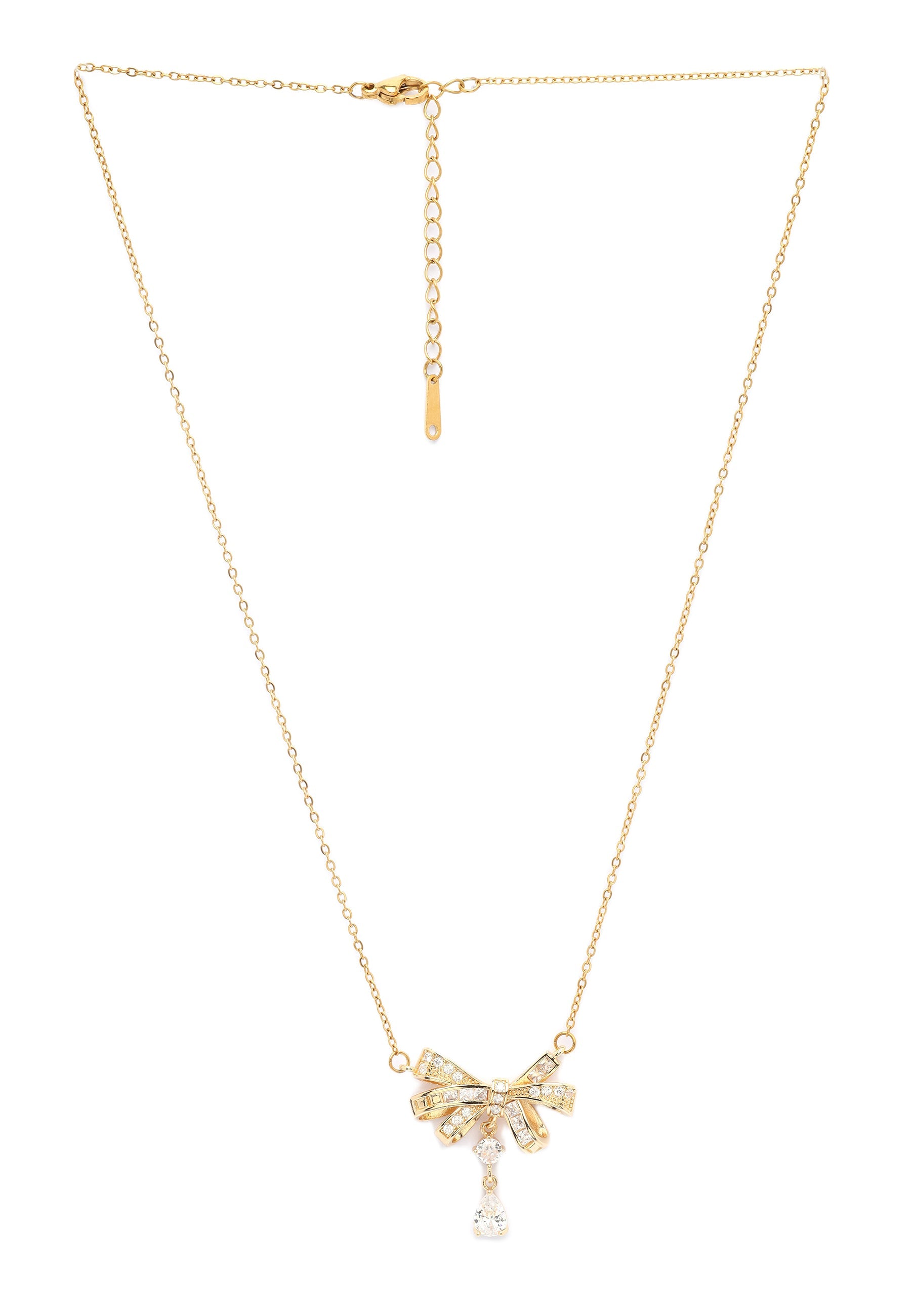 Golden Bow Necklace