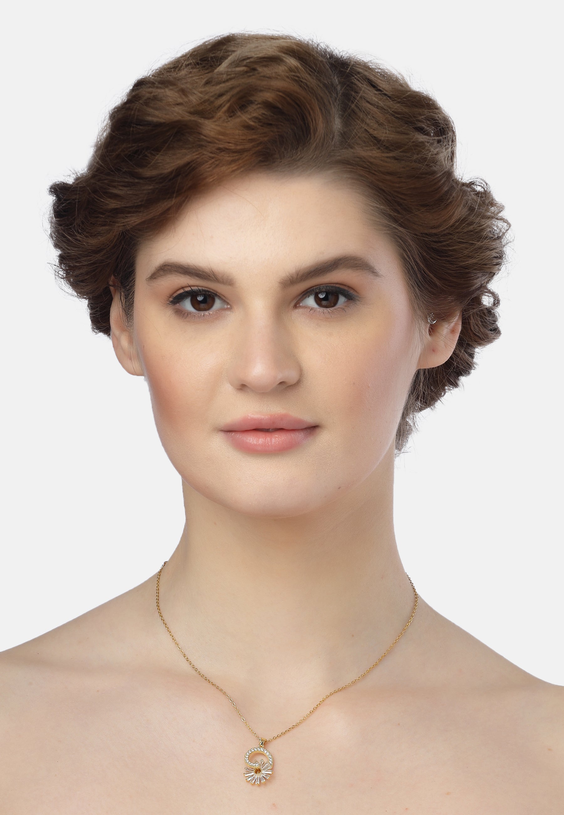 Collier soleil doré