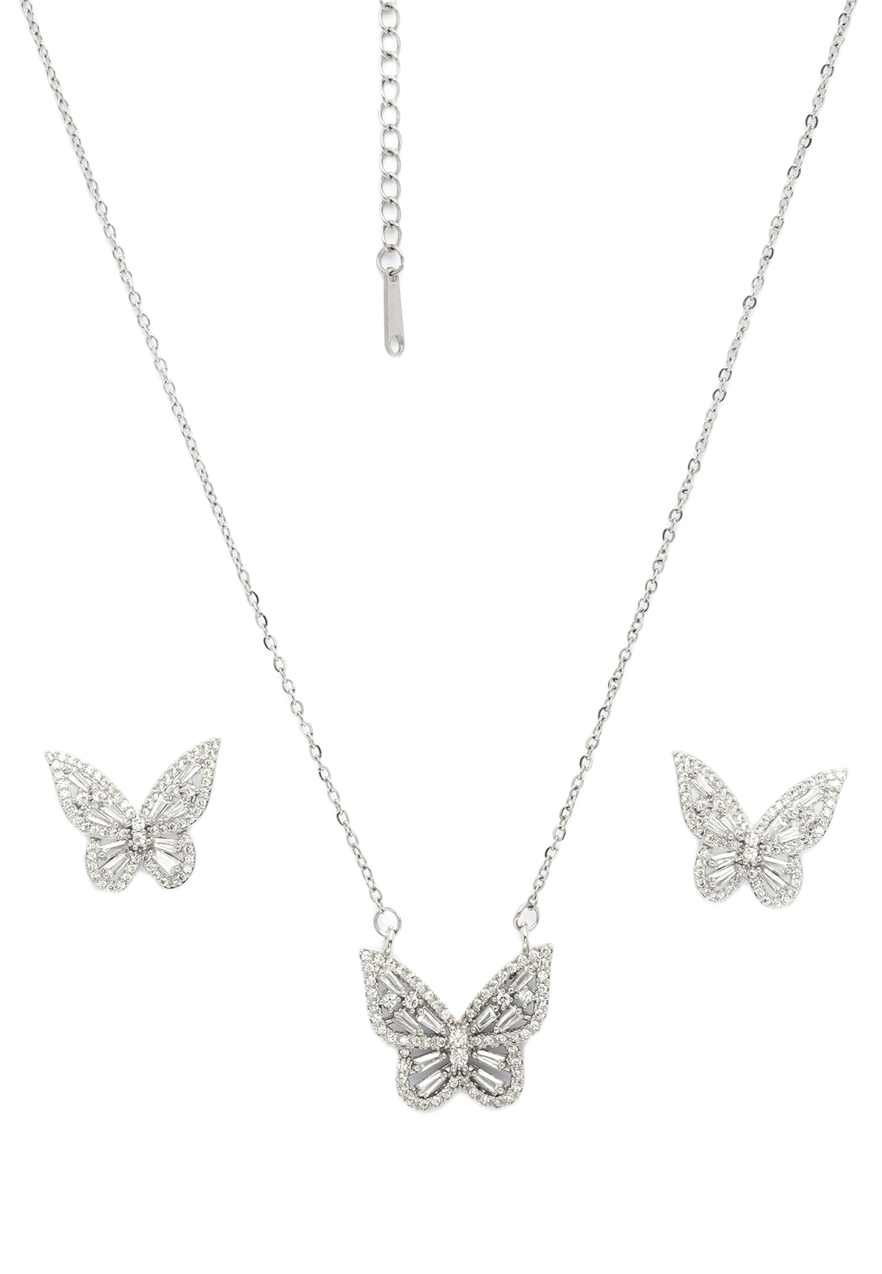 Whimsy Butterfly Earrings and Necklace Set