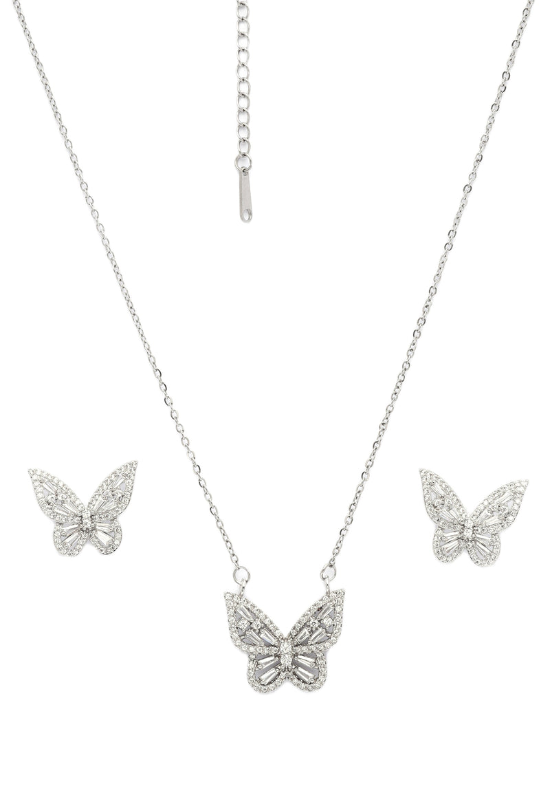 Whimsy Butterfly Earrings and Necklace Set