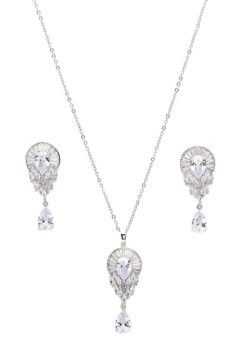 Starlight Drop Earrings and Necklace Set