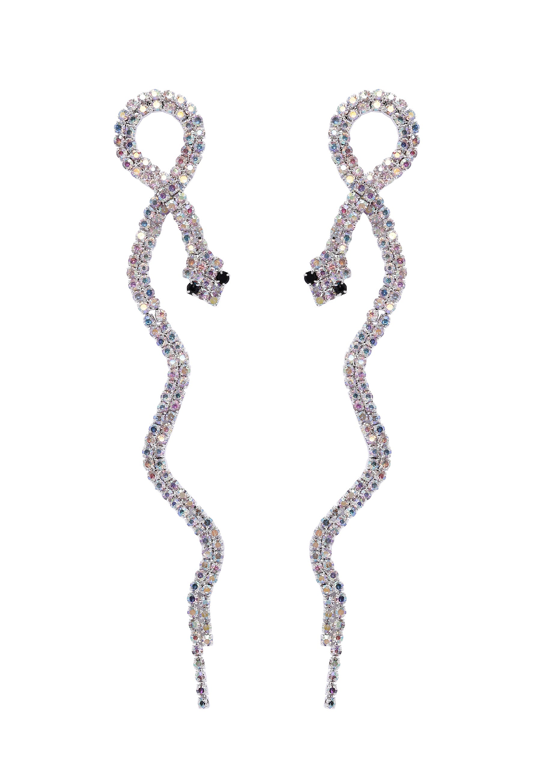 Boucles d'oreilles pendantes serpent