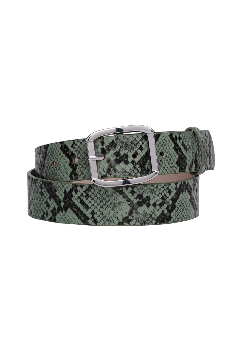 Exotic Snake Print Belt